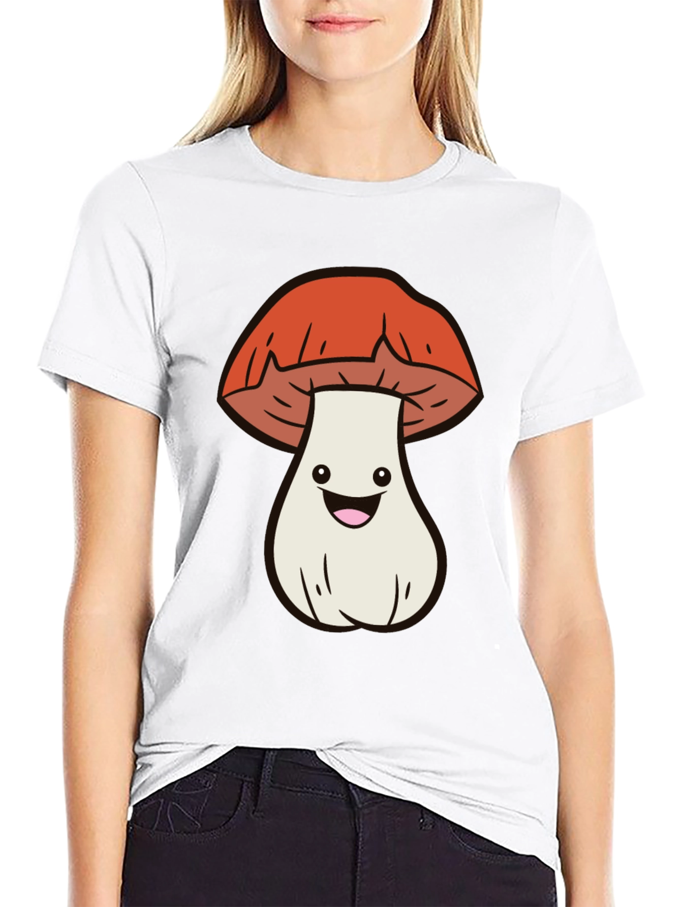 Cute Mushroom Graphic Tee - Fun & Stylish