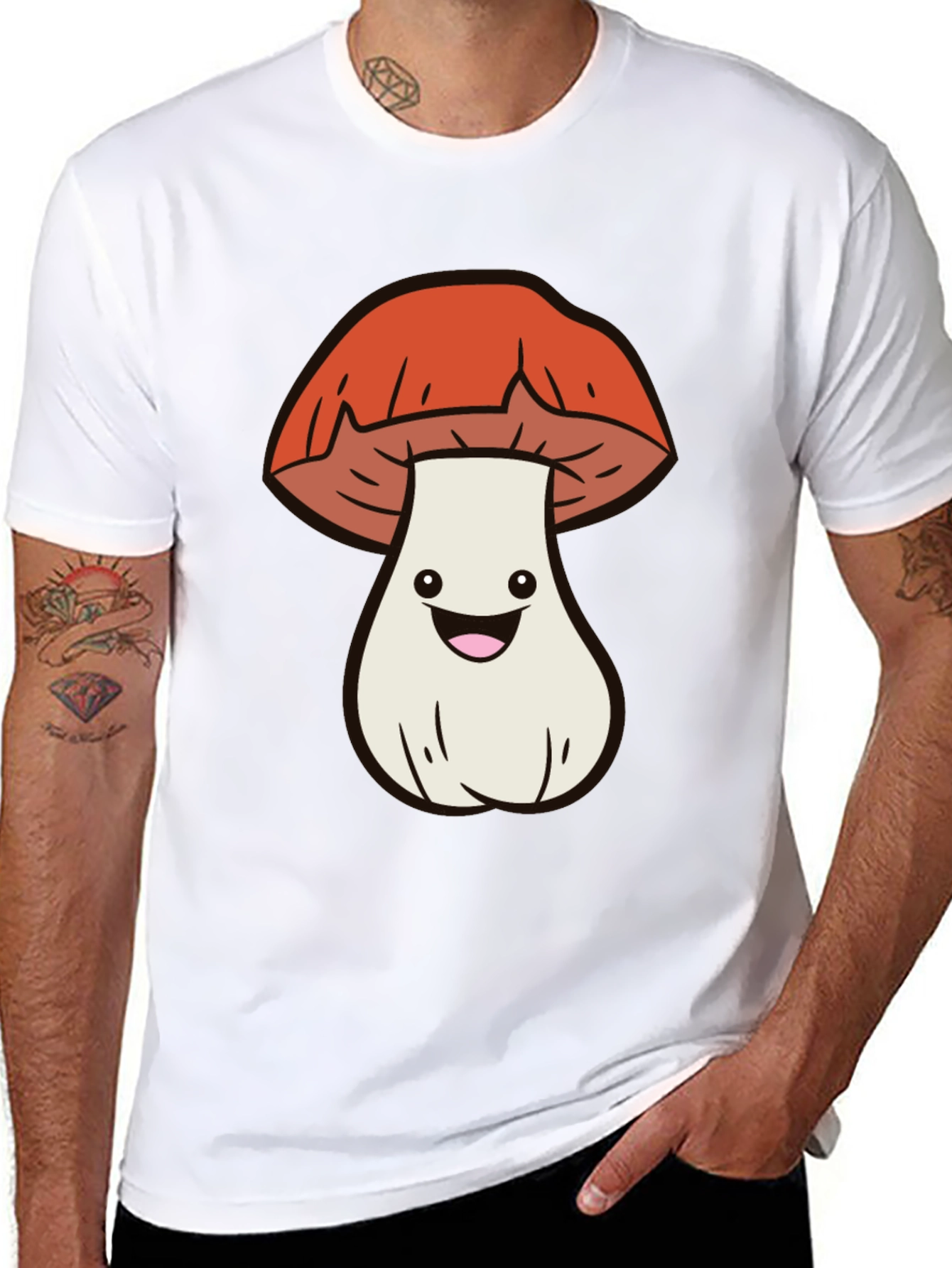 Cute Mushroom Graphic Tee - Fun & Stylish