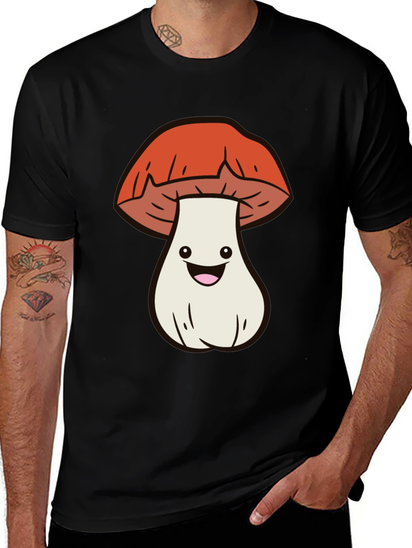Cute Mushroom Graphic Tee - Fun & Stylish