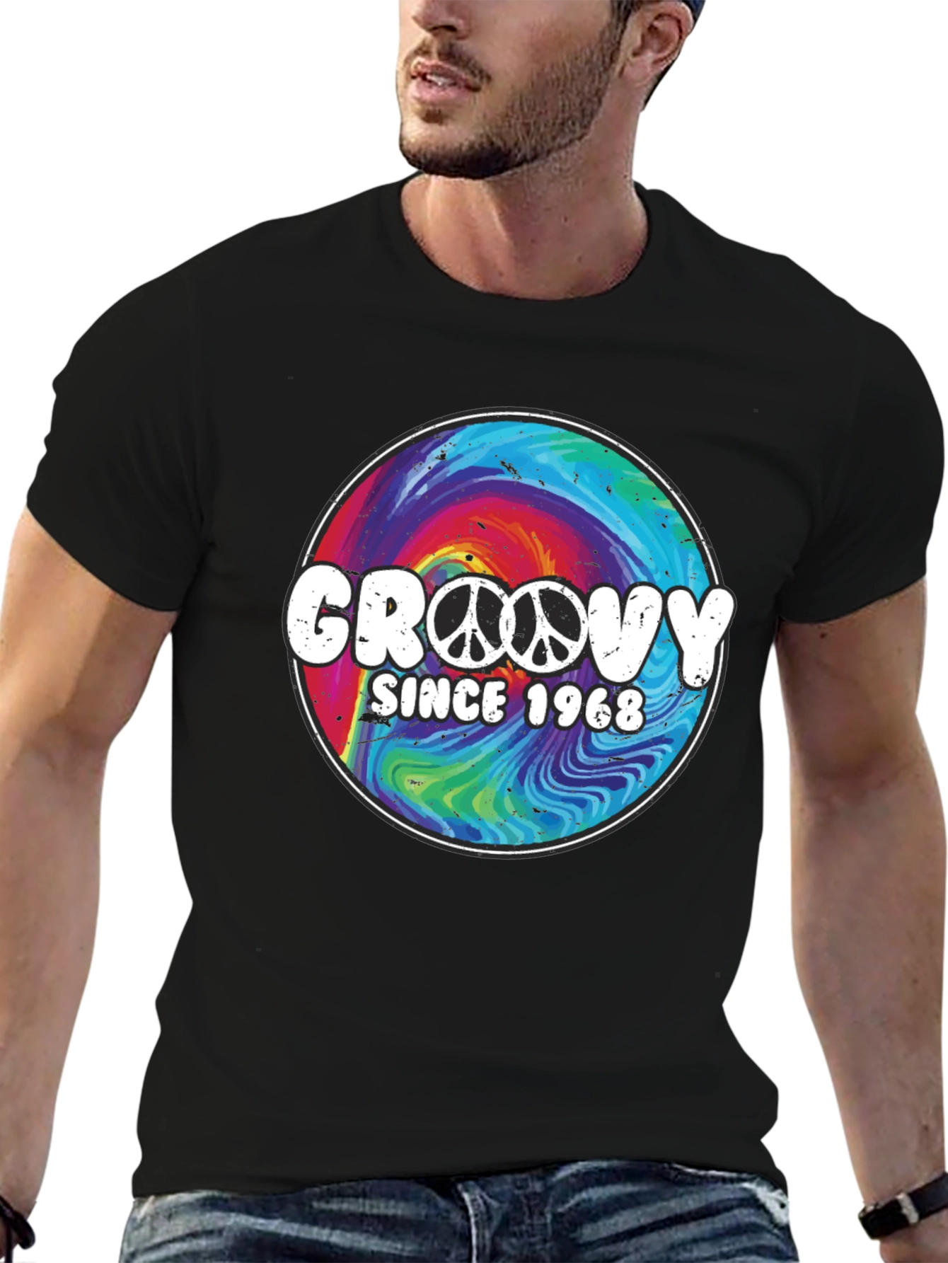 Groovy Since 1968 Tie Dye Graphic T-Shirt