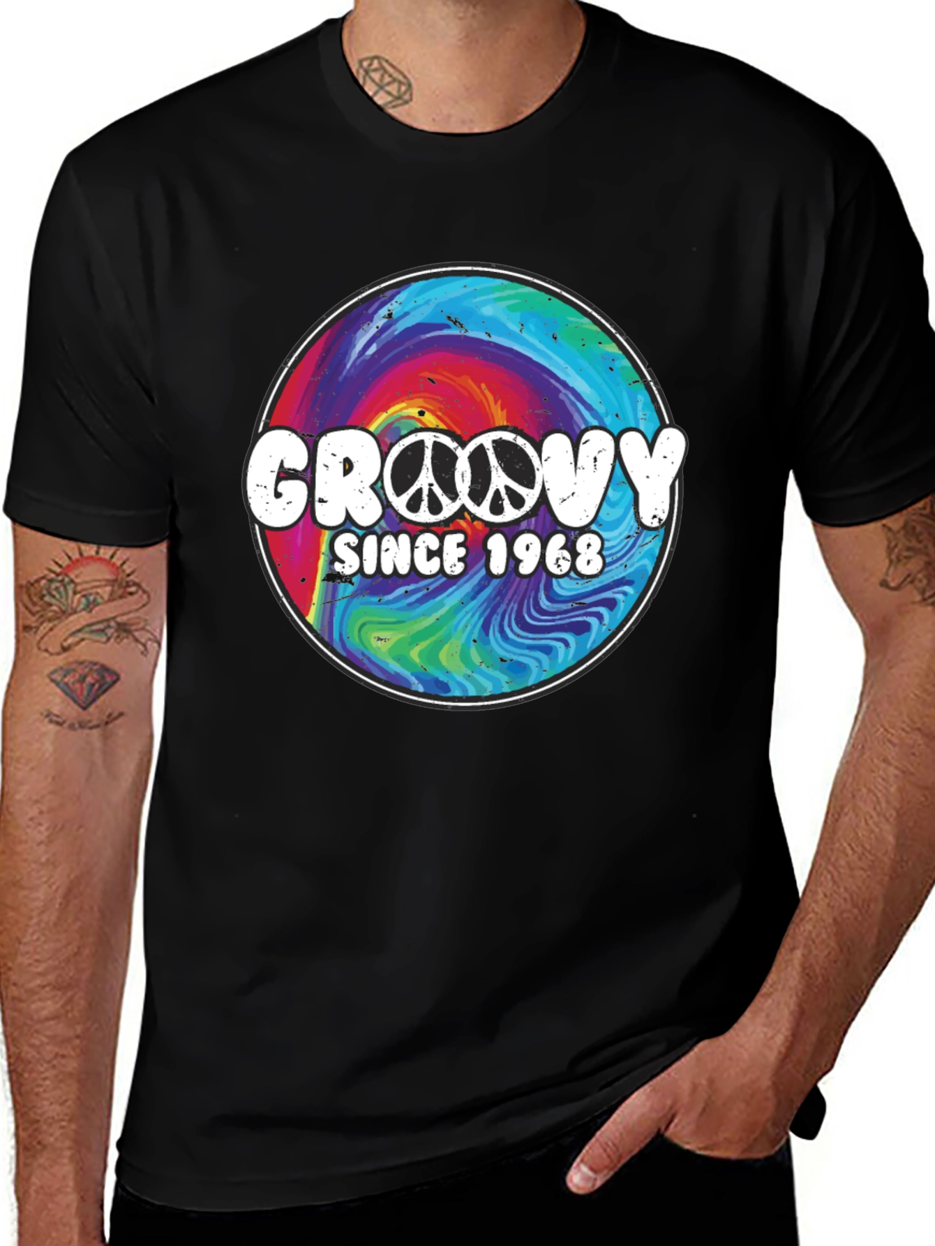 Groovy Since 1968 Tie Dye Graphic T-Shirt
