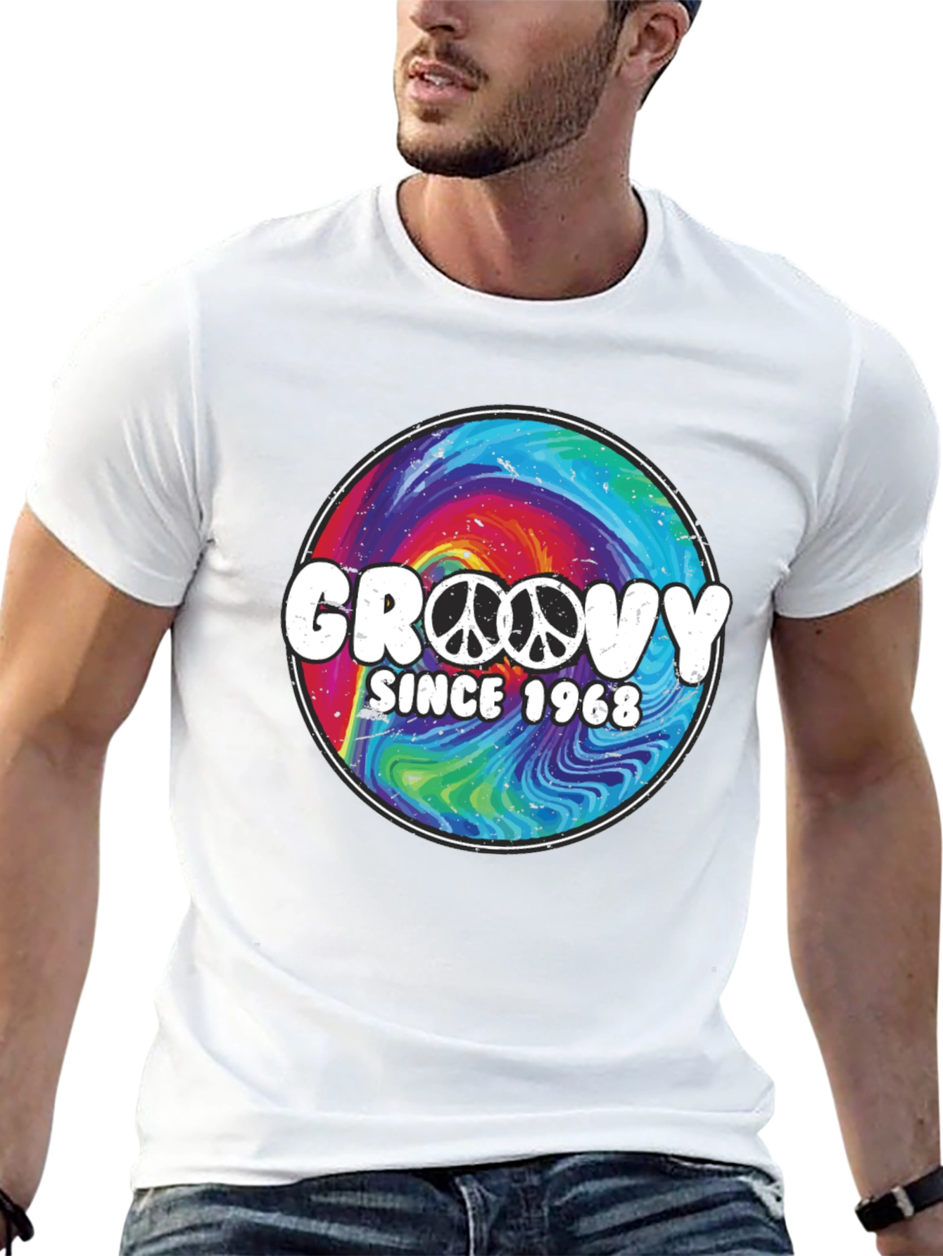 Groovy Since 1968 Tie Dye Graphic T-Shirt