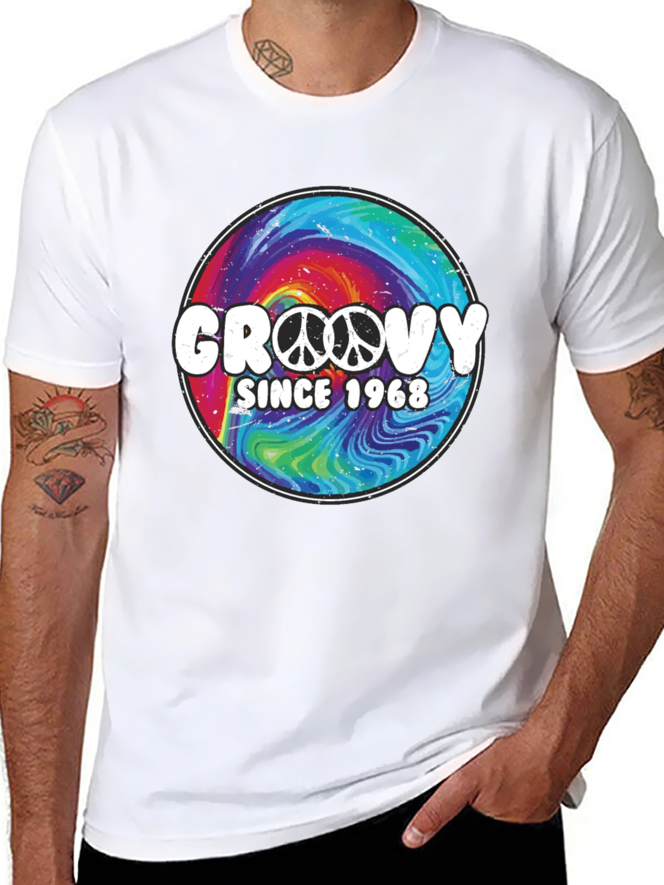Groovy Since 1968 Tie Dye Graphic T-Shirt