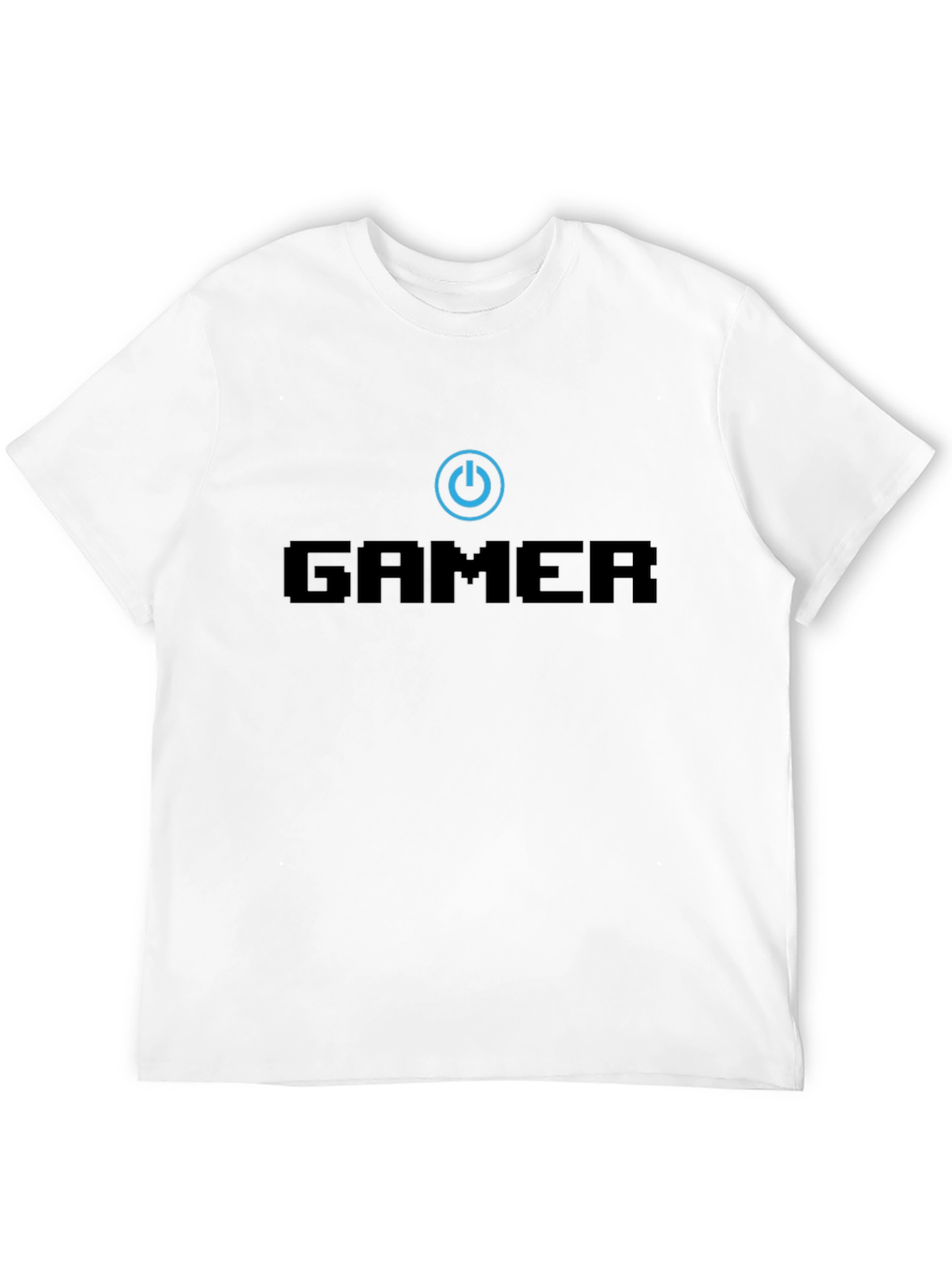 Gamer Power Button Black T-Shirt