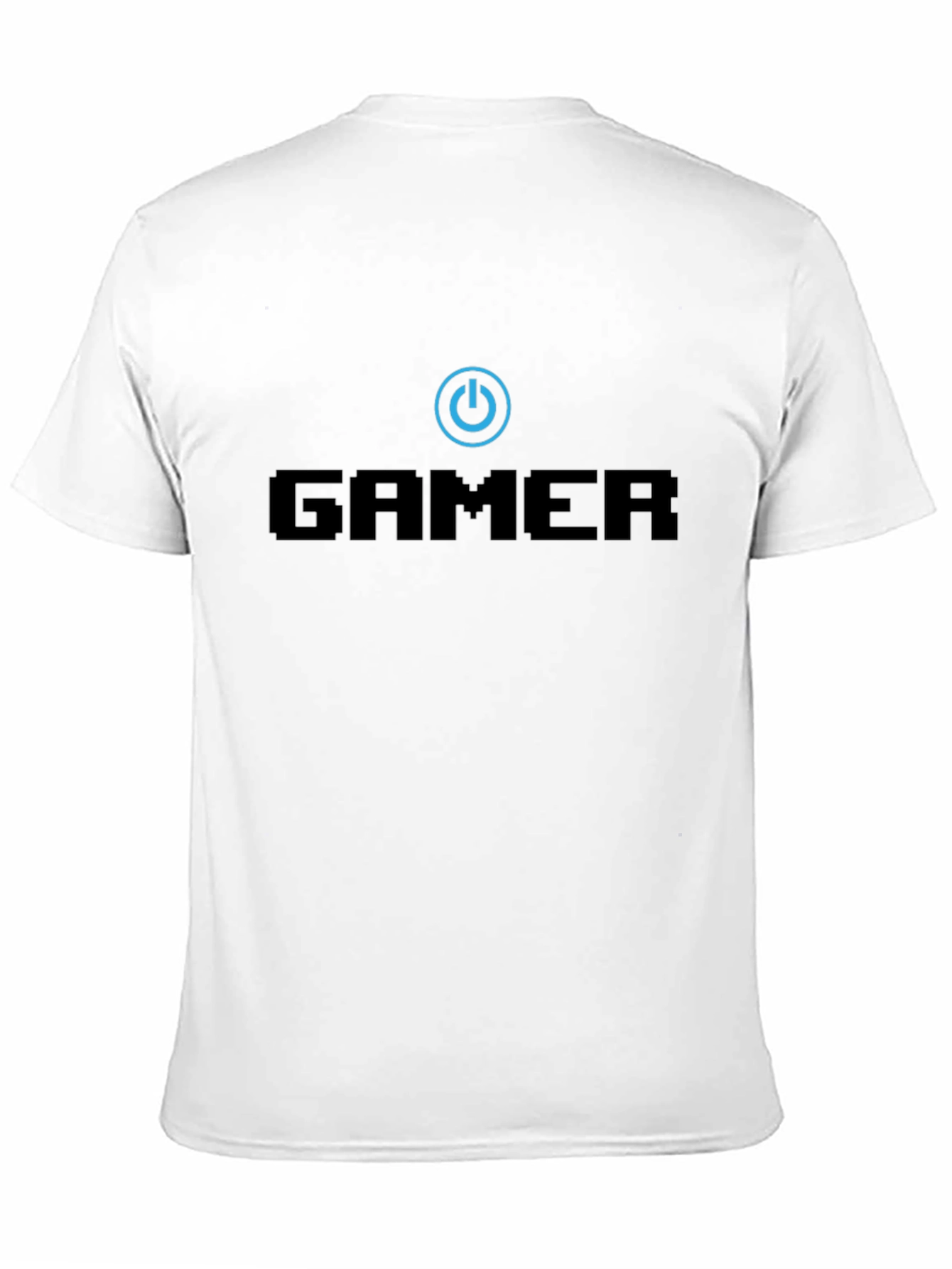 Gamer Power Button Black T-Shirt