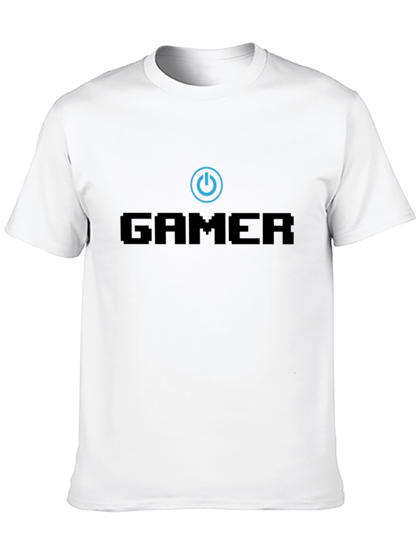Gamer Power Button Black T-Shirt