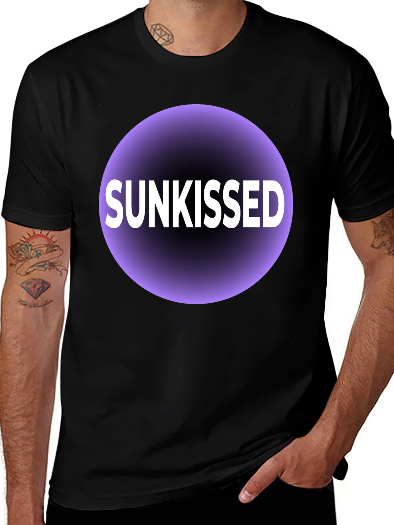 Sunkissed Graphic T-Shirt - Black Cotton Tee