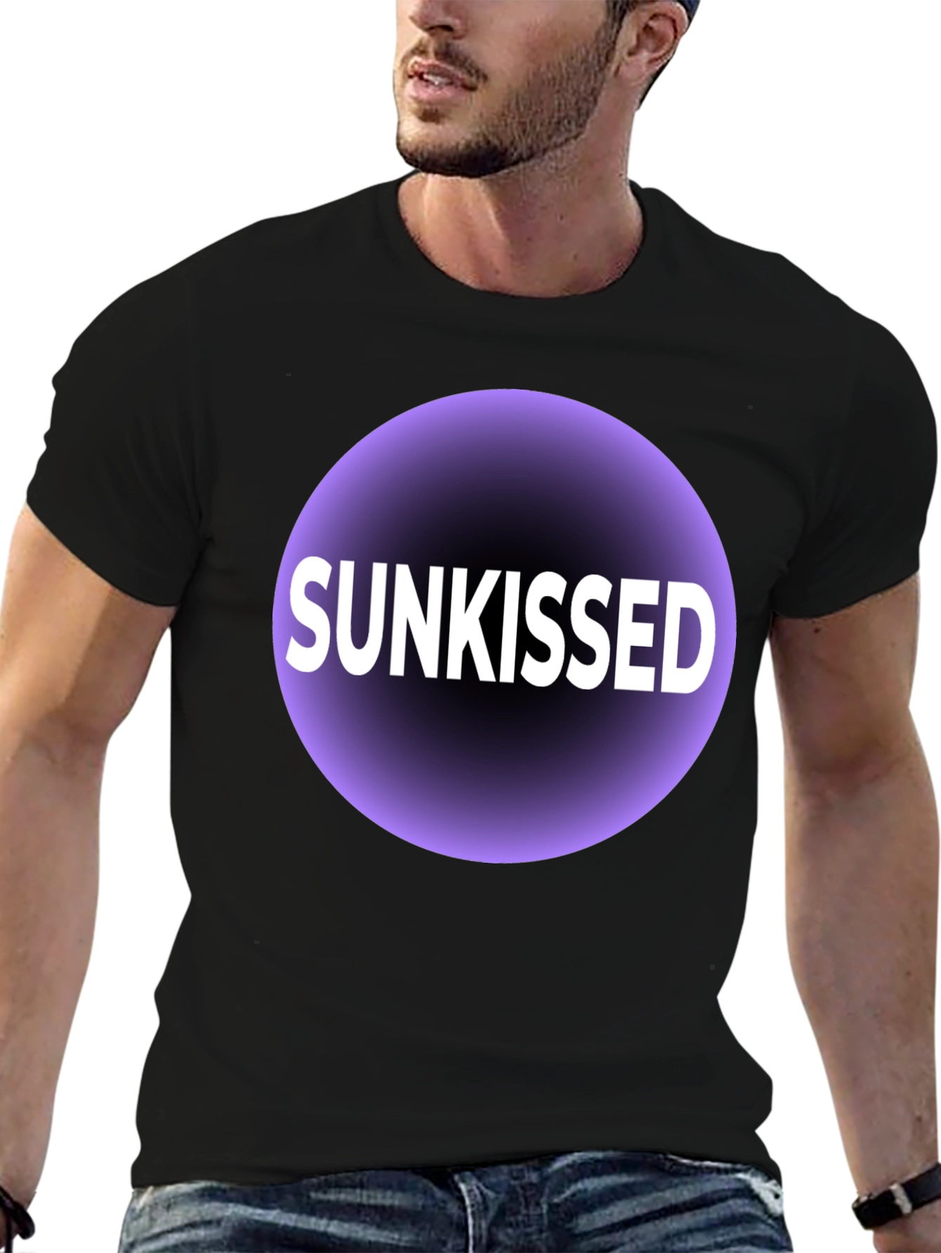 Sunkissed Graphic T-Shirt - Black Cotton Tee