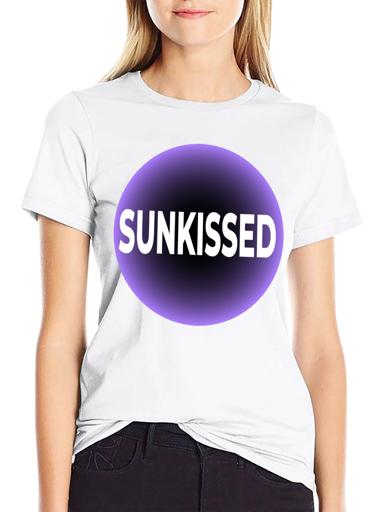 Sunkissed Graphic T-Shirt - Black Cotton Tee