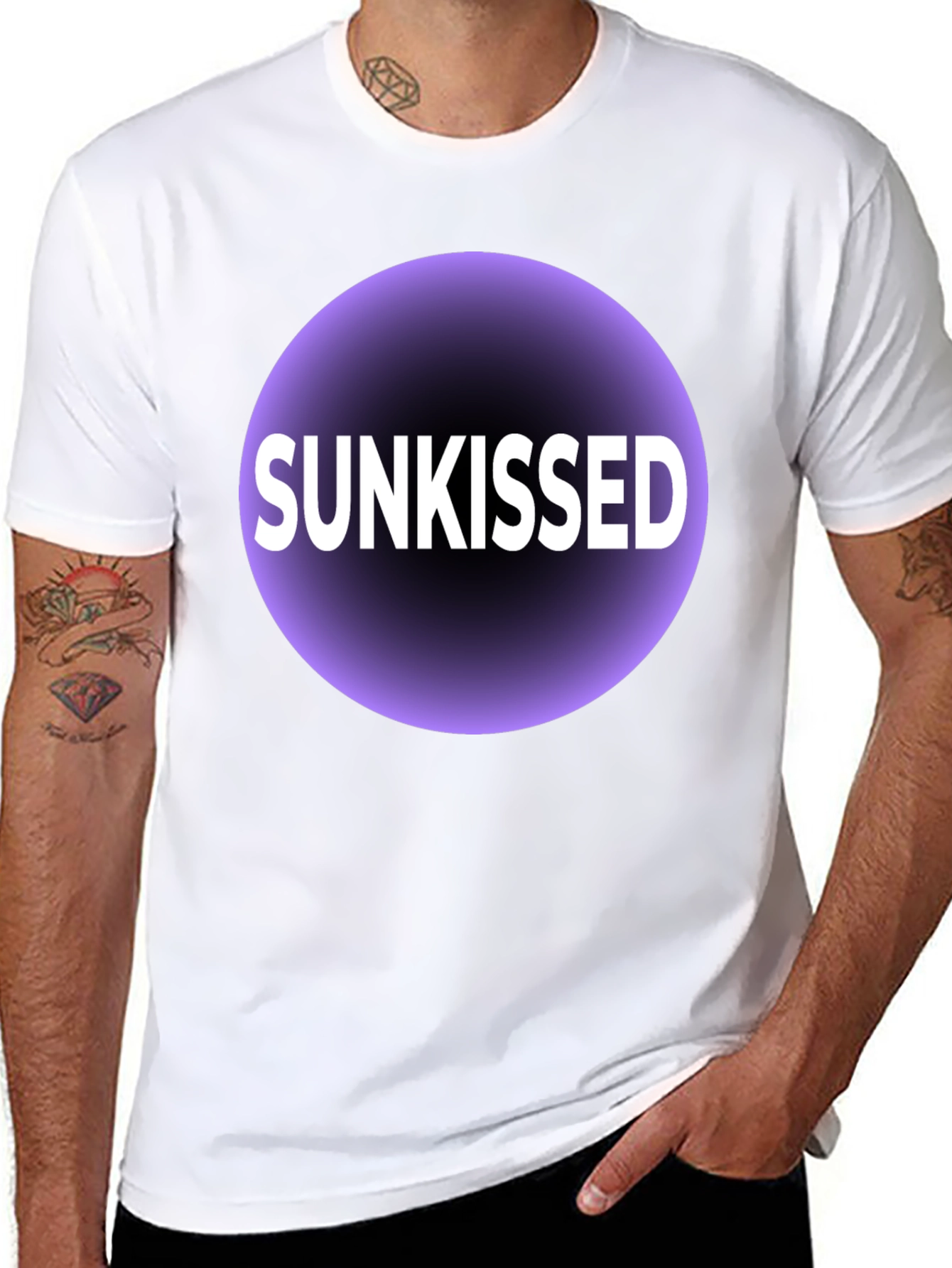 Sunkissed Graphic T-Shirt - Black Cotton Tee
