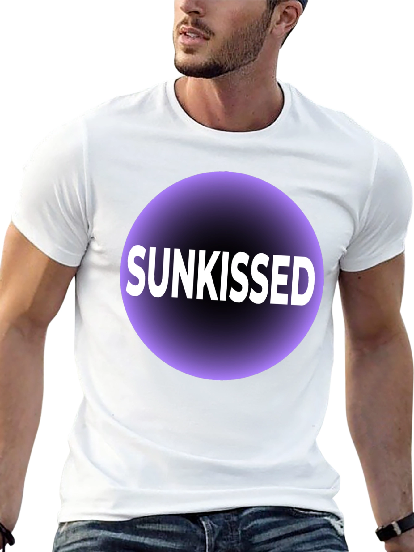 Sunkissed Graphic T-Shirt - Black Cotton Tee