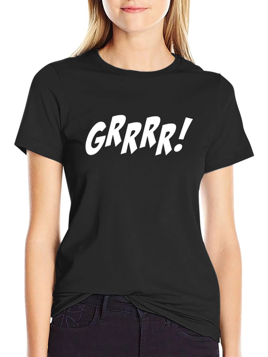 GRRRR! Graphic Black T-Shirt
