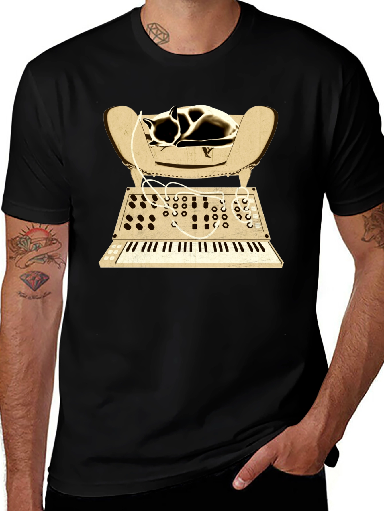 Synth Cat Napping T-Shirt