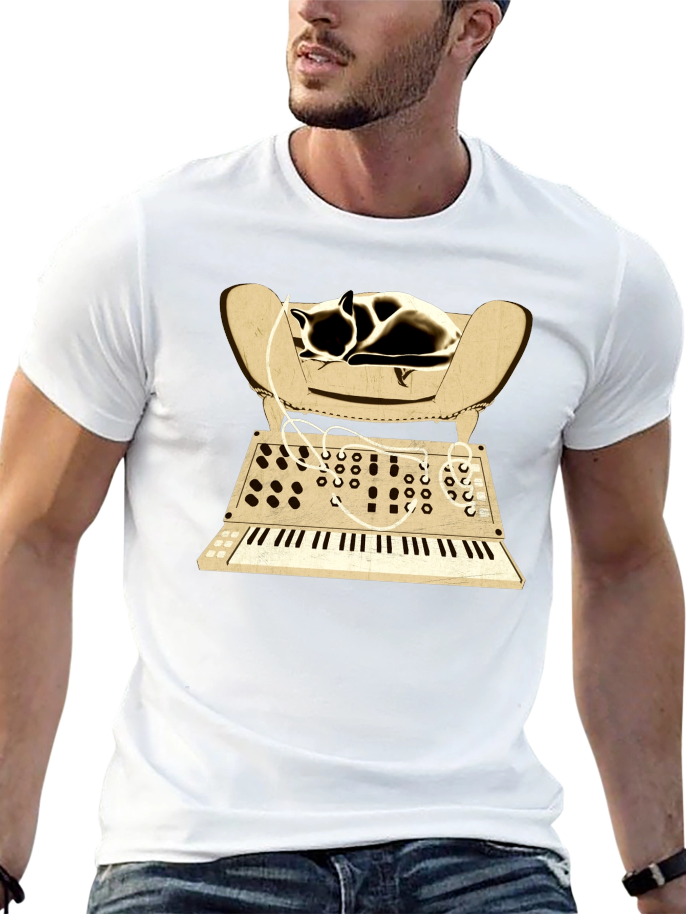 Synth Cat Napping T-Shirt