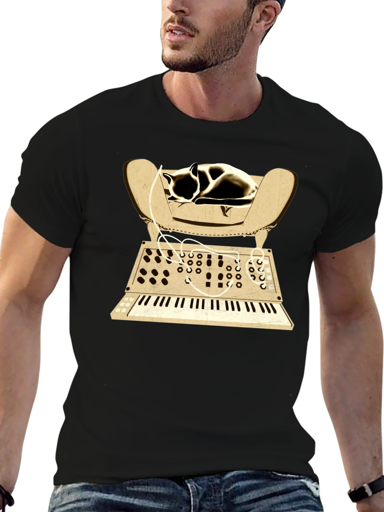 Synth Cat Napping T-Shirt