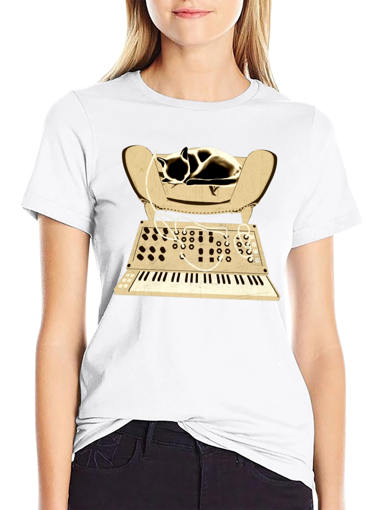 Synth Cat Napping T-Shirt