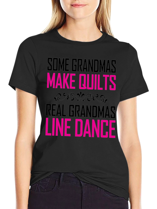 Grandma Line Dance T-Shirt Funny Grandparent Tee