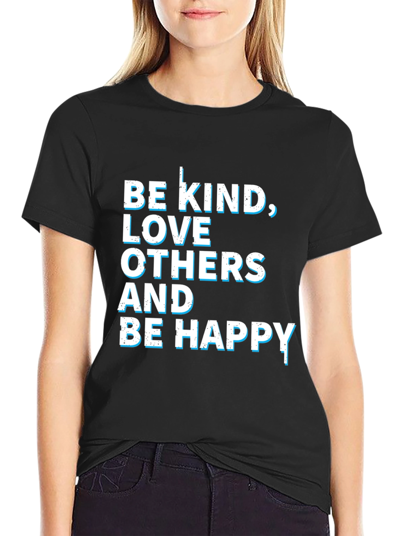 Be Kind Love Others Happy Graphic Tee