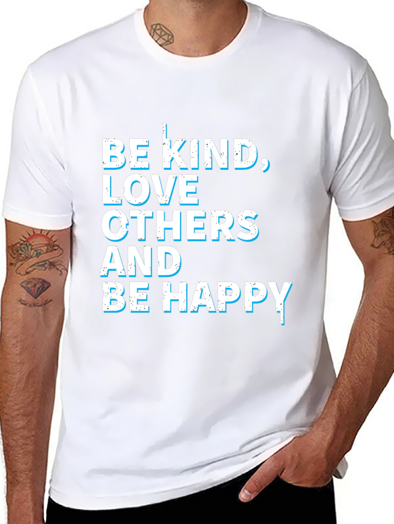 Be Kind Love Others Happy Graphic Tee