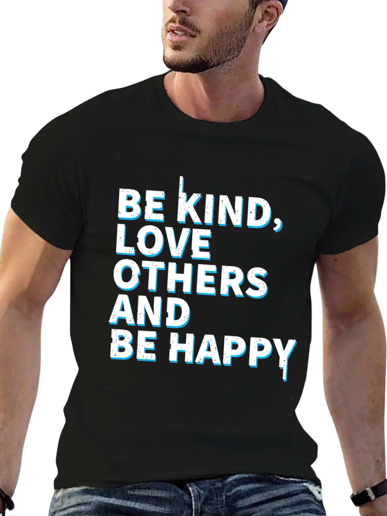 Be Kind Love Others Happy Graphic Tee