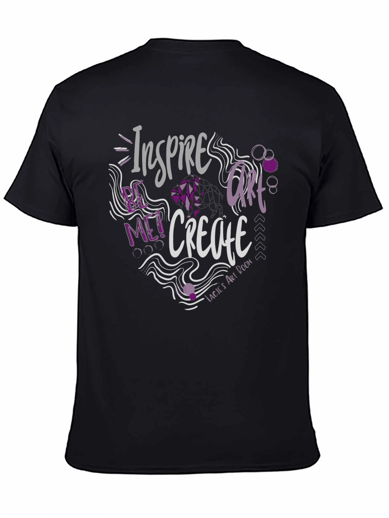 Inspire Me! Graphic Print Black T-Shirt