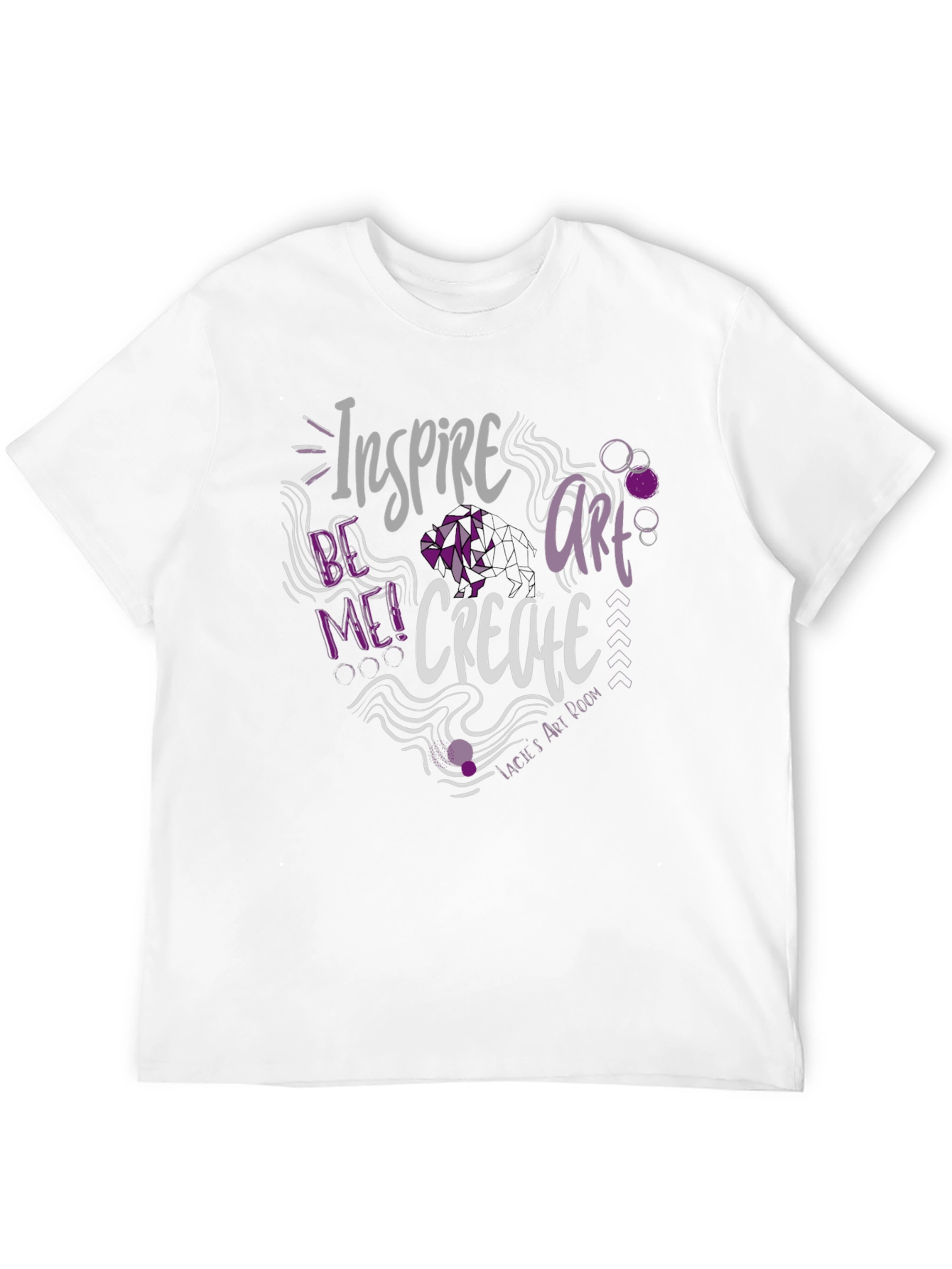 Inspire Me! Graphic Print Black T-Shirt