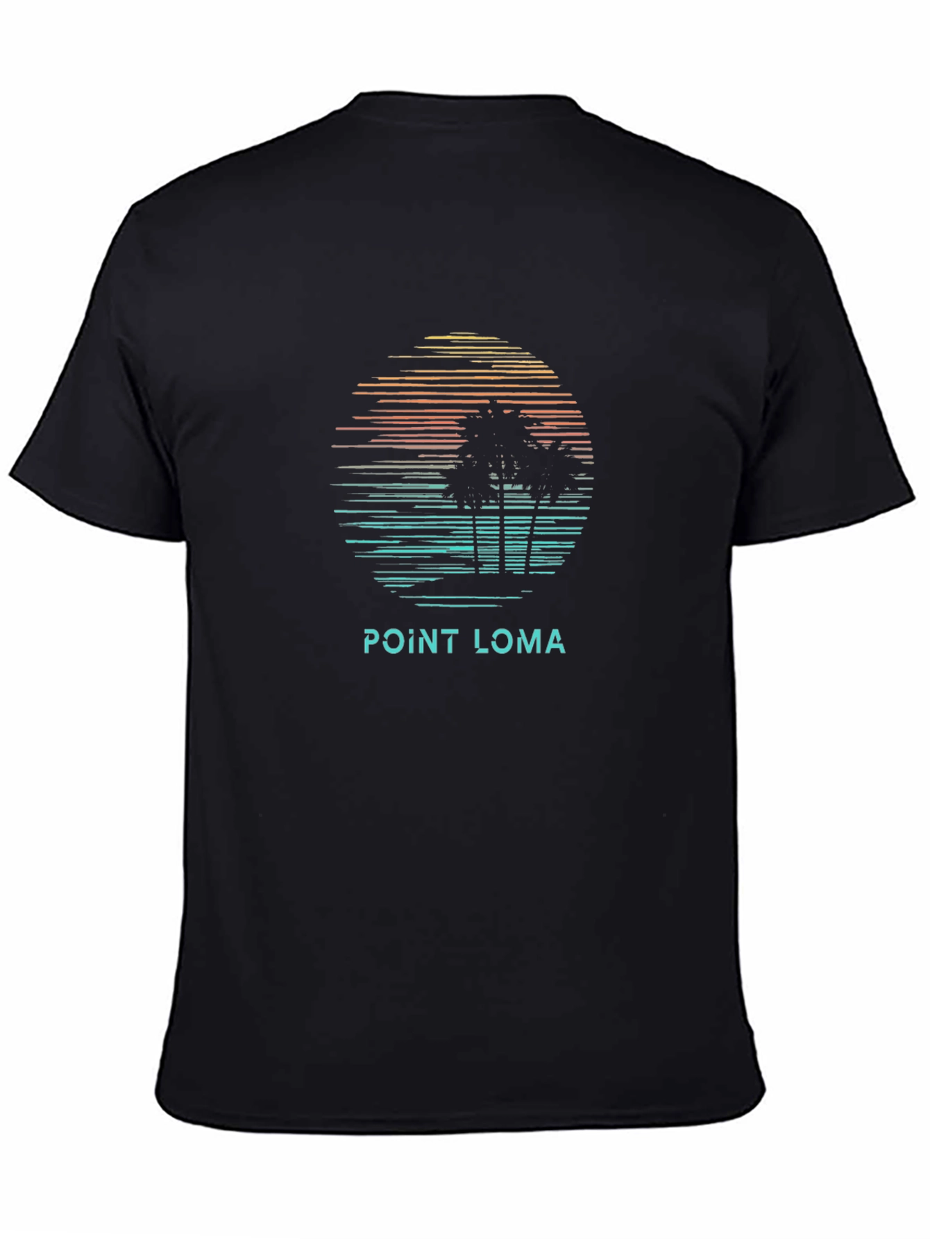 Point Loma Palm Tree Sunset Graphic T-Shirt