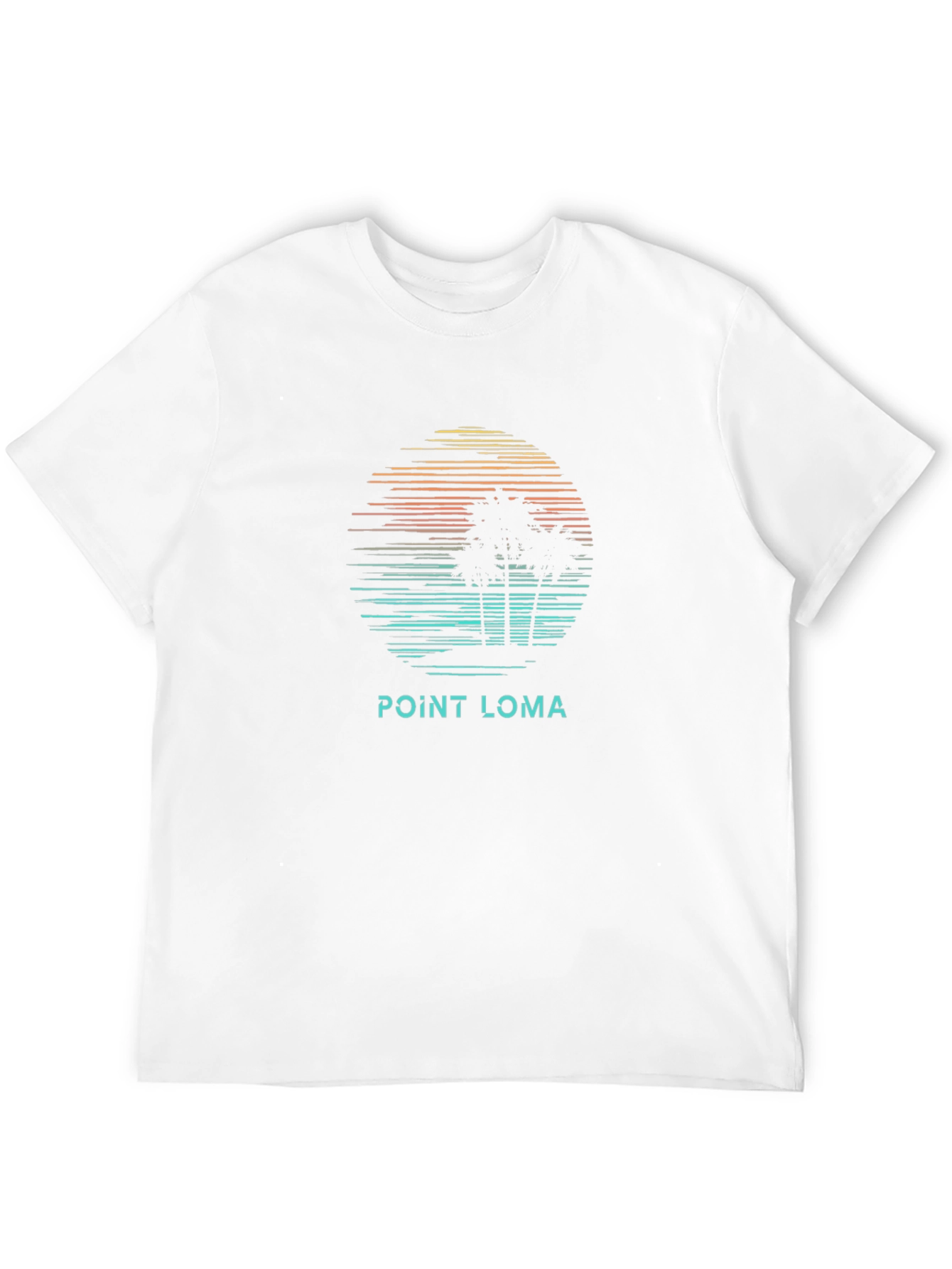 Point Loma Palm Tree Sunset Graphic T-Shirt
