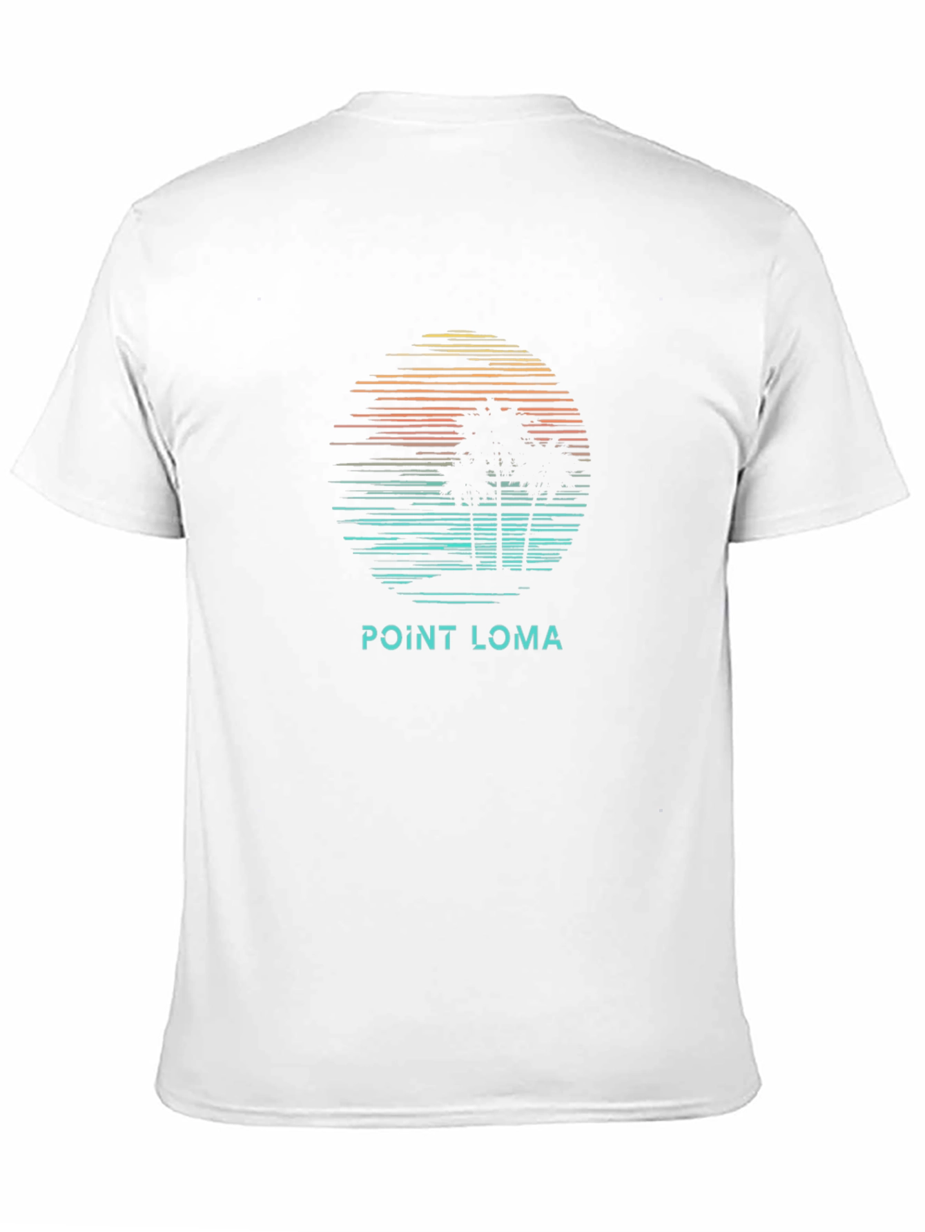 Point Loma Palm Tree Sunset Graphic T-Shirt