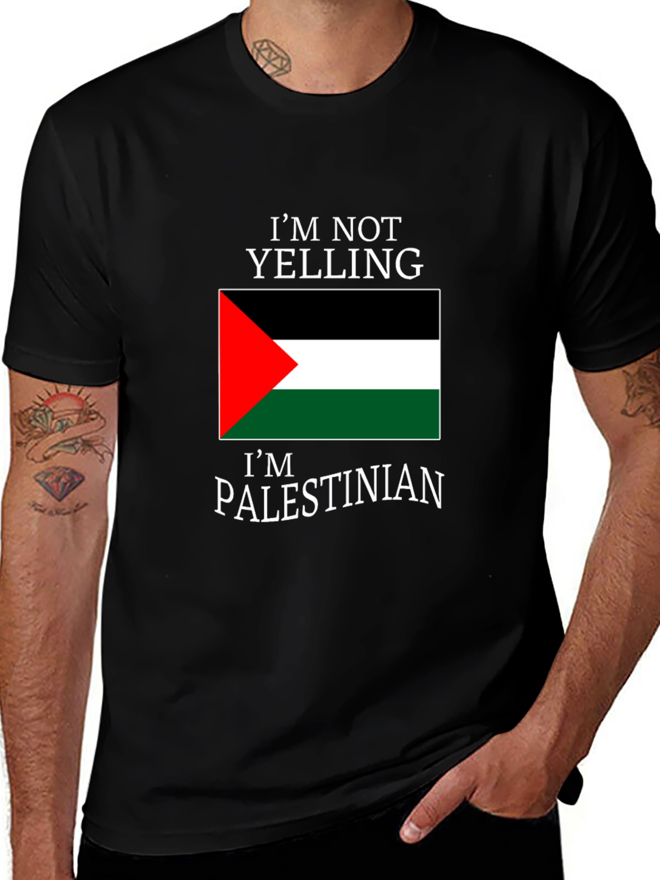 Im Not Yelling Im Palestinian T-Shirt