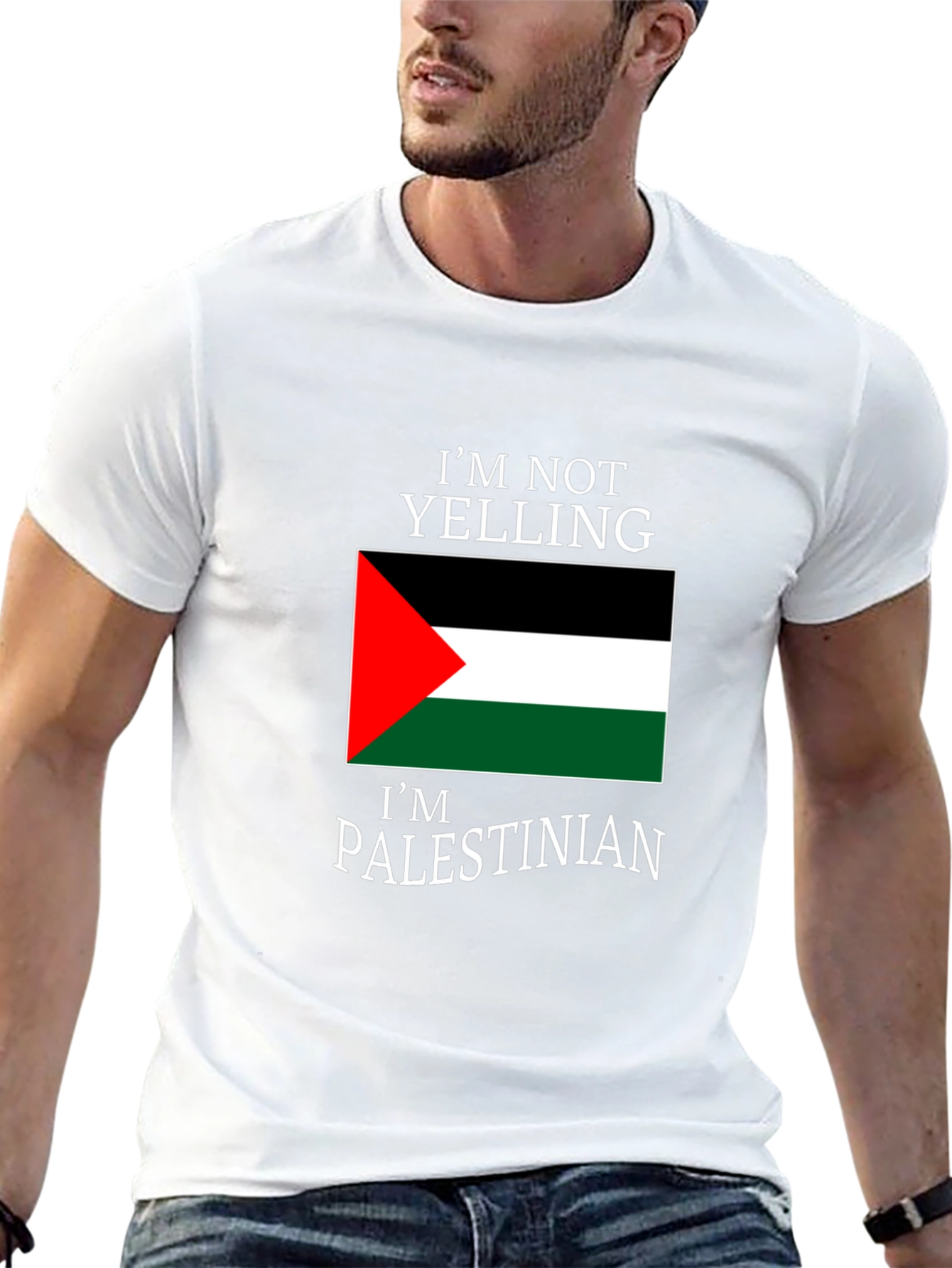 Im Not Yelling Im Palestinian T-Shirt