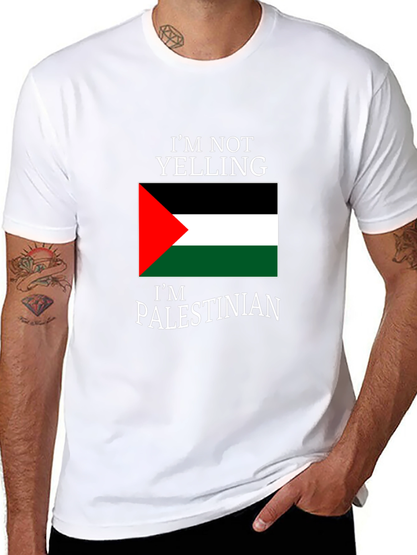 Im Not Yelling Im Palestinian T-Shirt