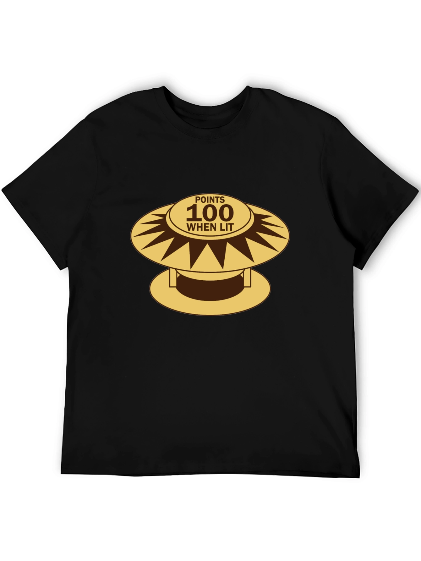 Retro Pinball Bumper T-Shirt - 100 Points When Lit!