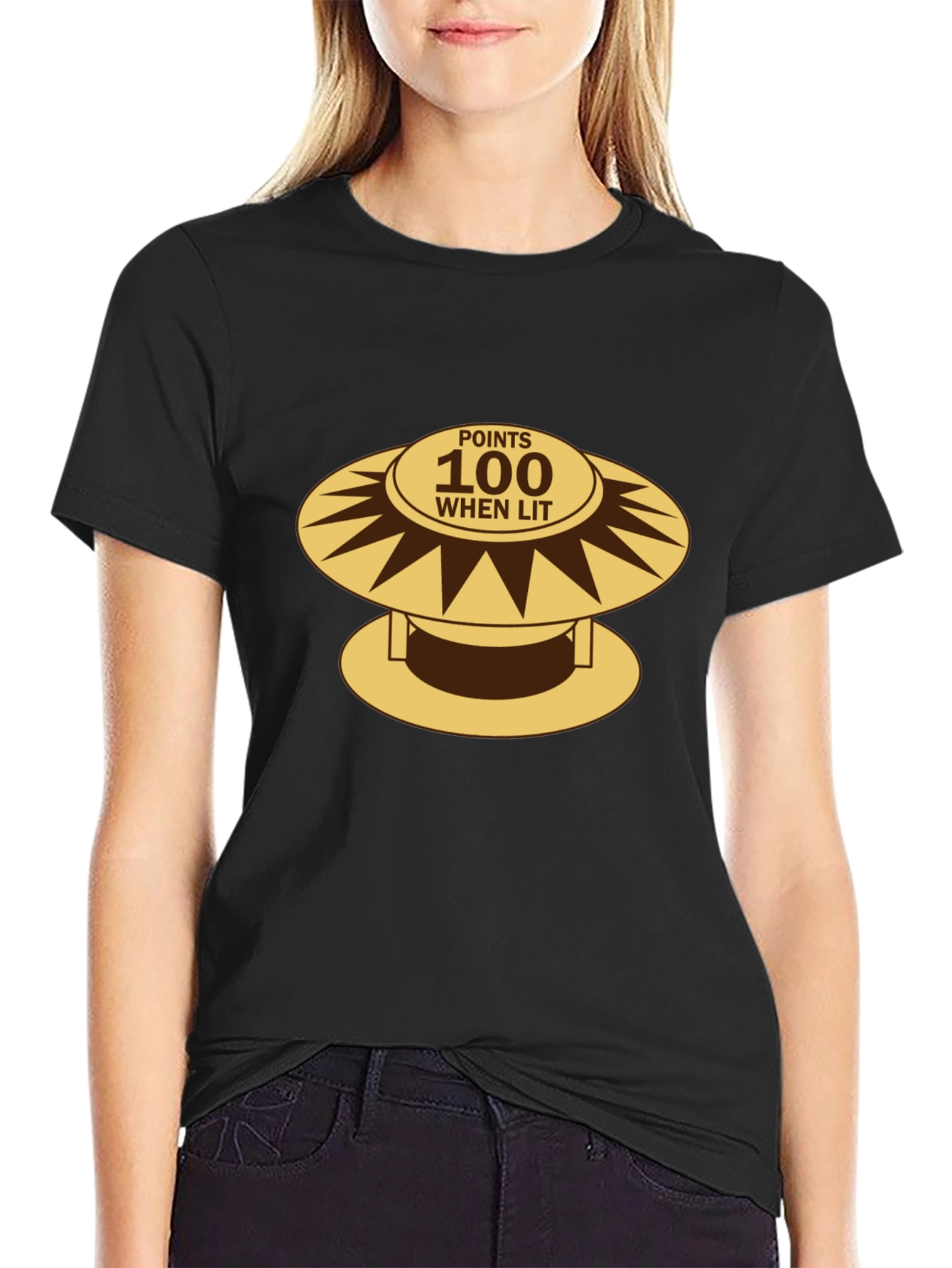 Retro Pinball Bumper T-Shirt - 100 Points When Lit!