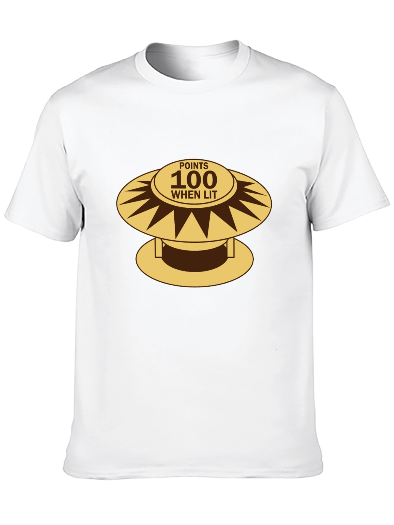 Retro Pinball Bumper T-Shirt - 100 Points When Lit!