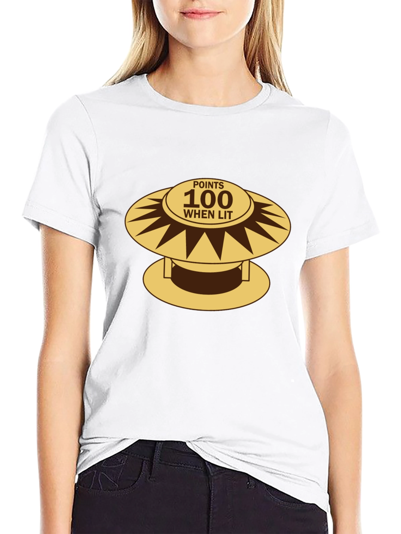 Retro Pinball Bumper T-Shirt - 100 Points When Lit!
