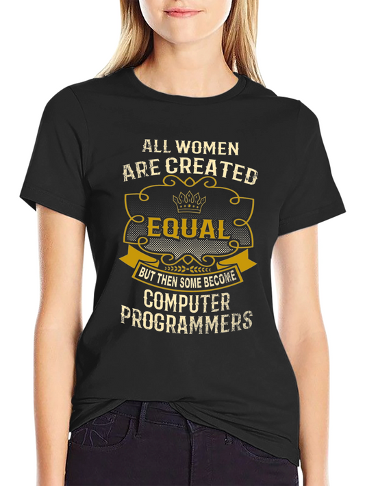 All Women Computer Programmers Black T-Shirt