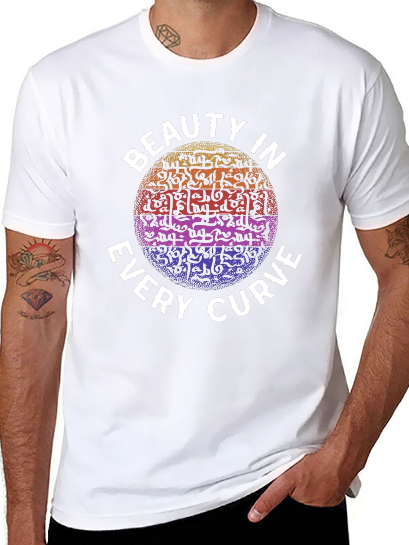 Beauty in Every Curve Graphic T-Shirt