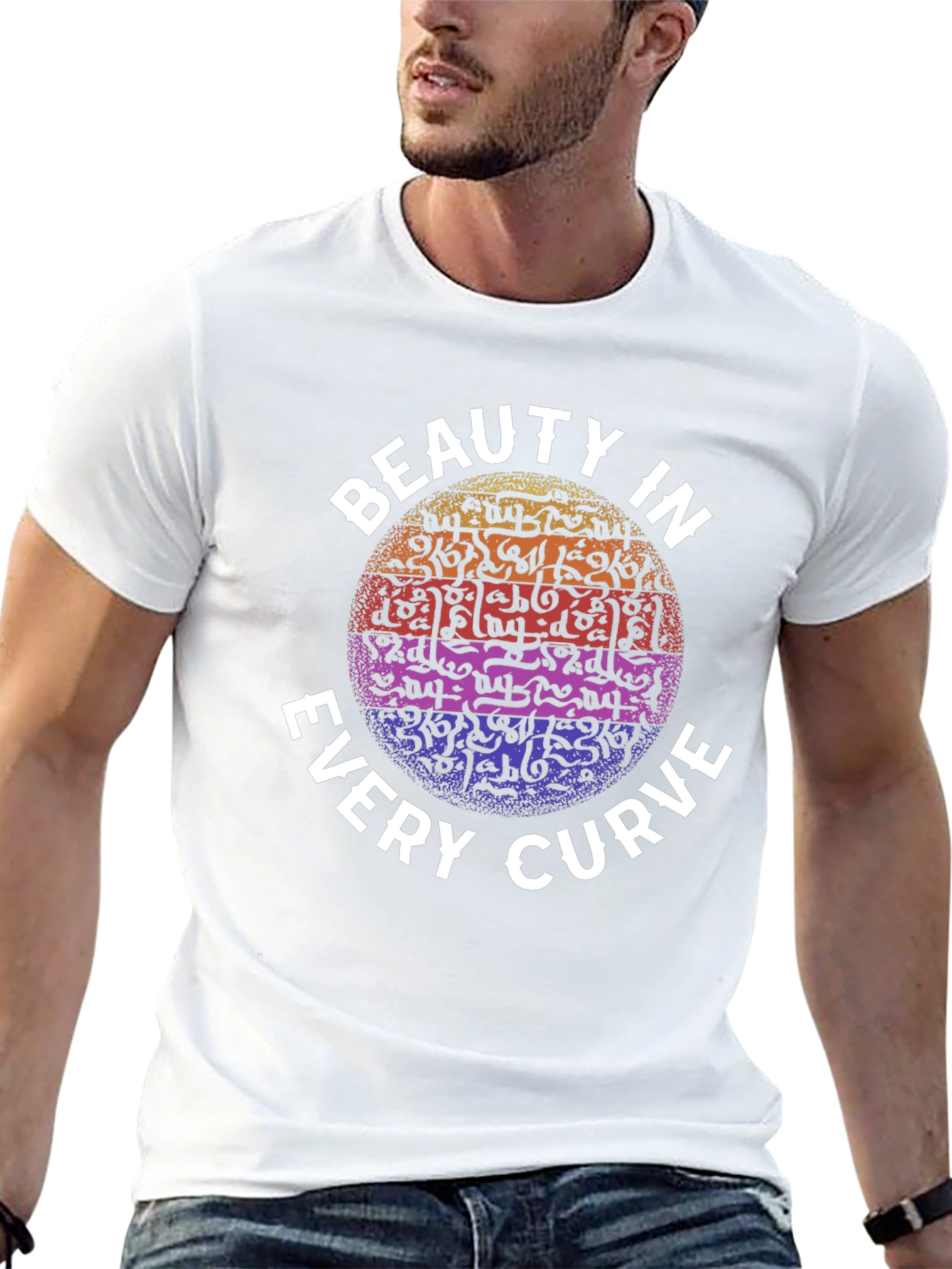 Beauty in Every Curve Graphic T-Shirt