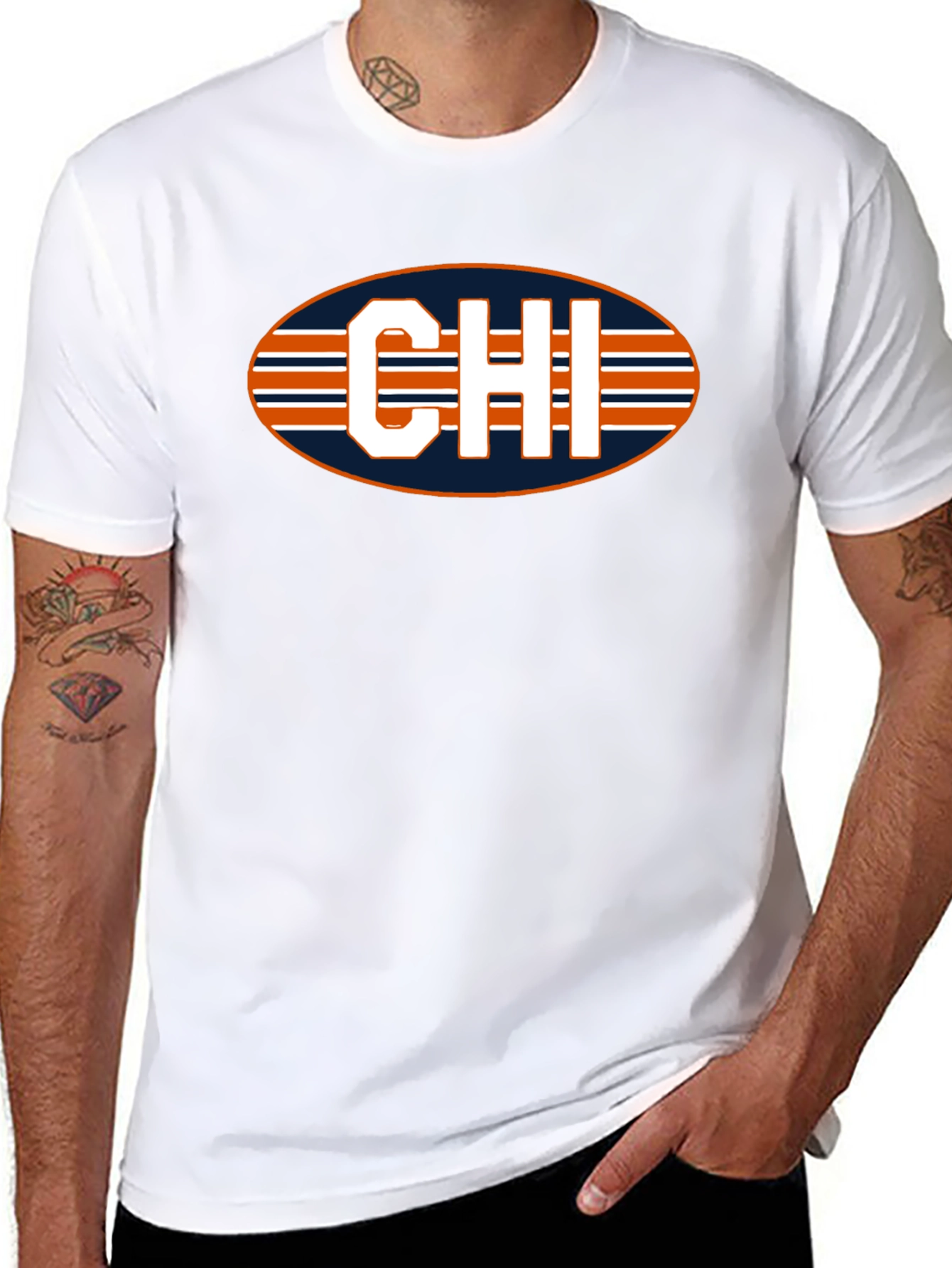 Chicago Bears CHI T-Shirt - Football Fan Apparel
