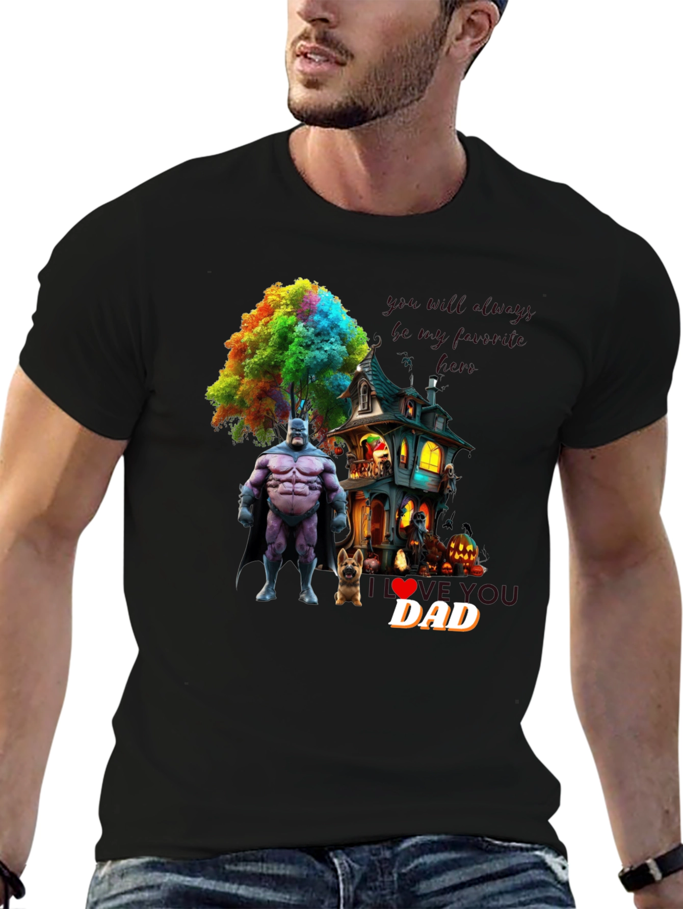 Halloween Batman Dad T-Shirt
