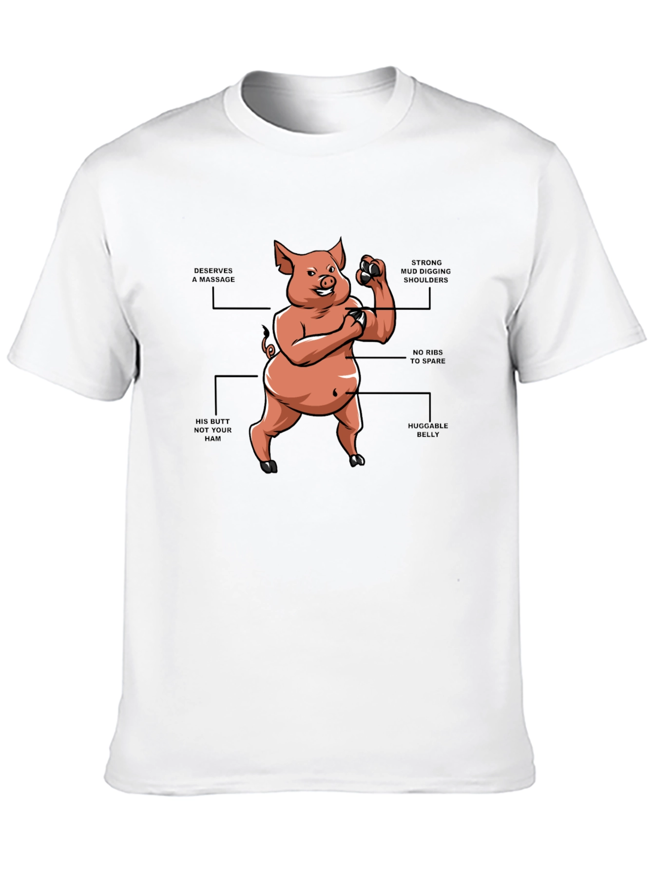 Funny Cartoon Pig T-Shirt
