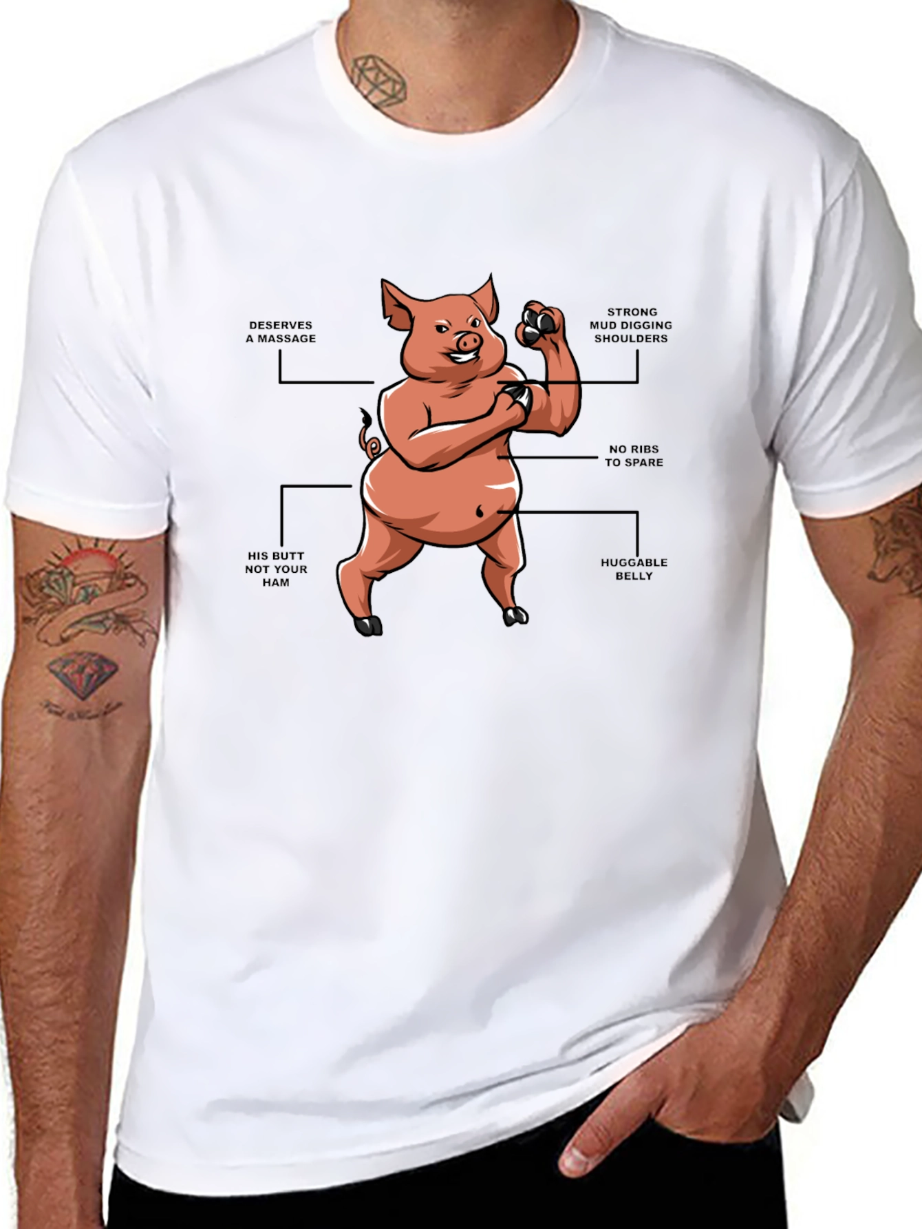 Funny Cartoon Pig T-Shirt