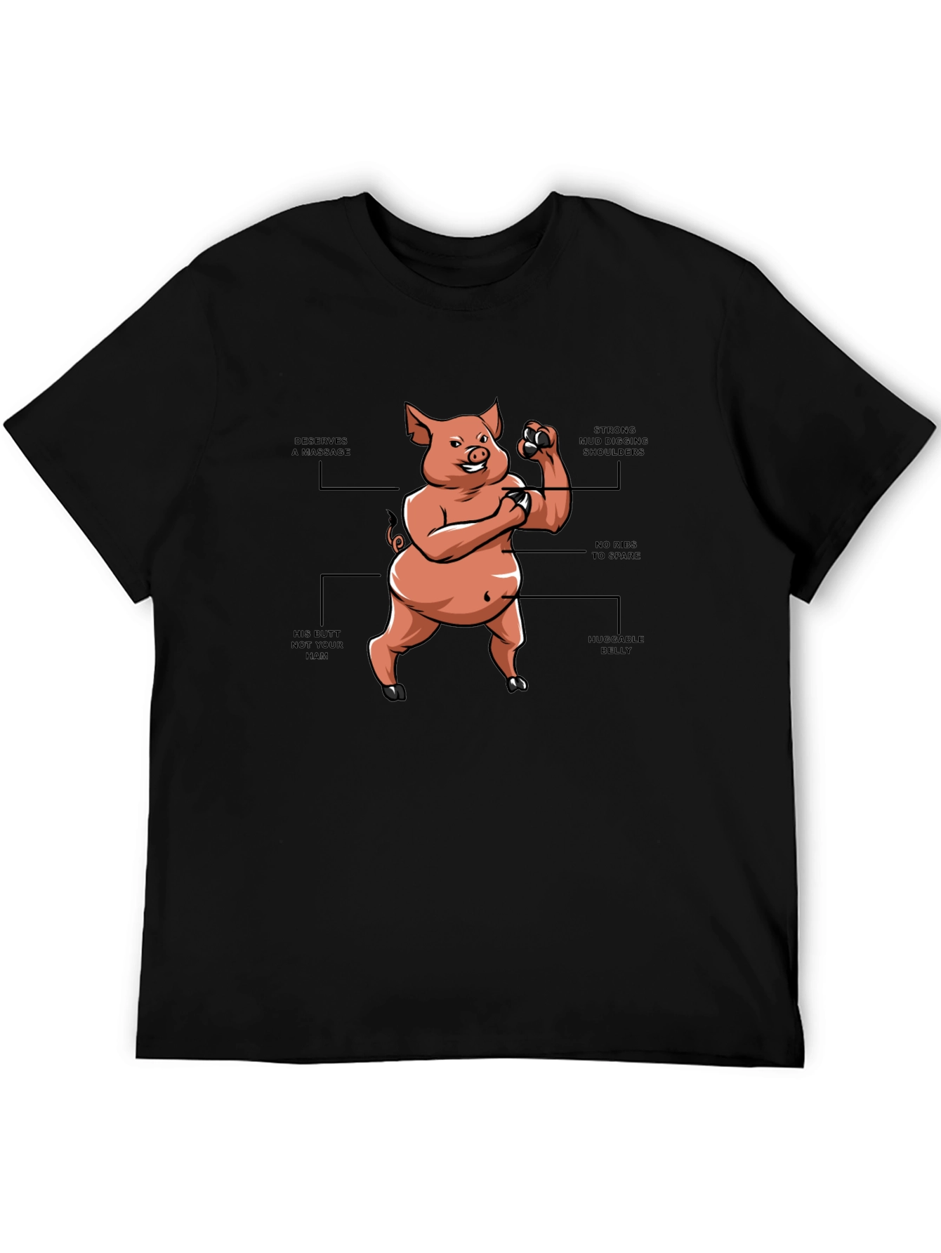 Funny Cartoon Pig T-Shirt