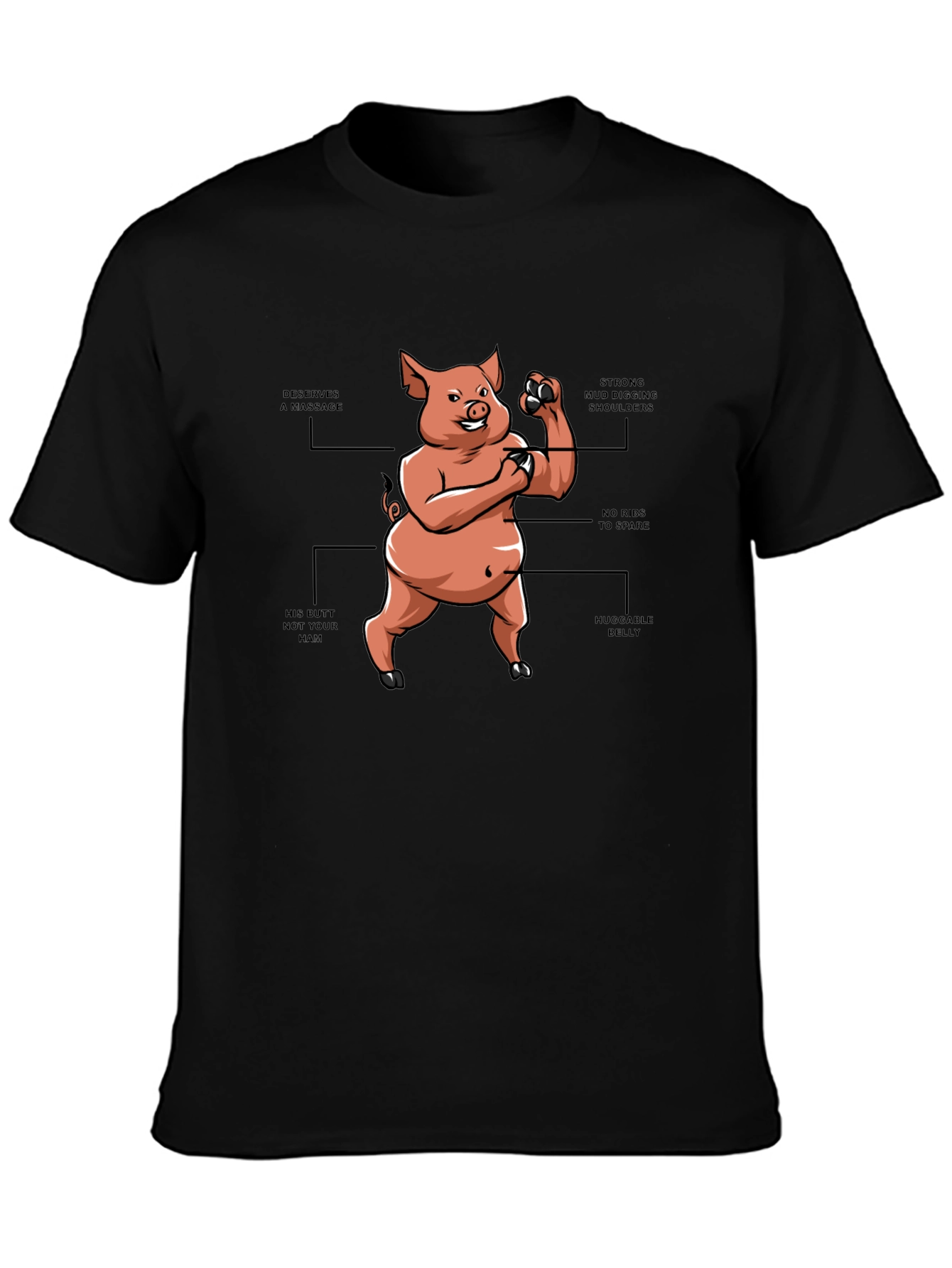 Funny Cartoon Pig T-Shirt