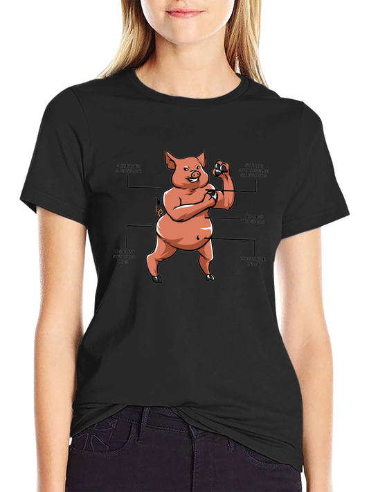Funny Cartoon Pig T-Shirt