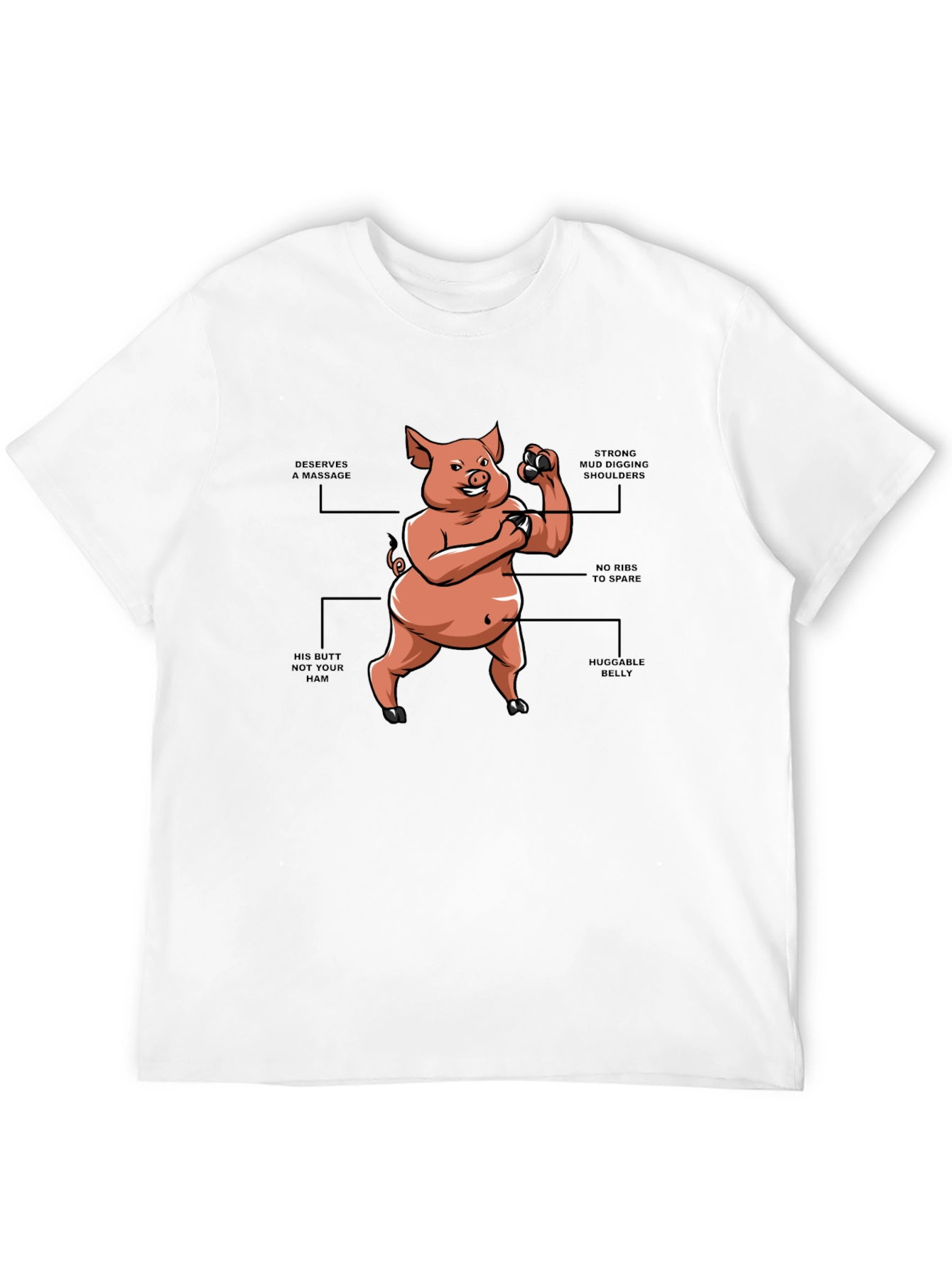 Funny Cartoon Pig T-Shirt