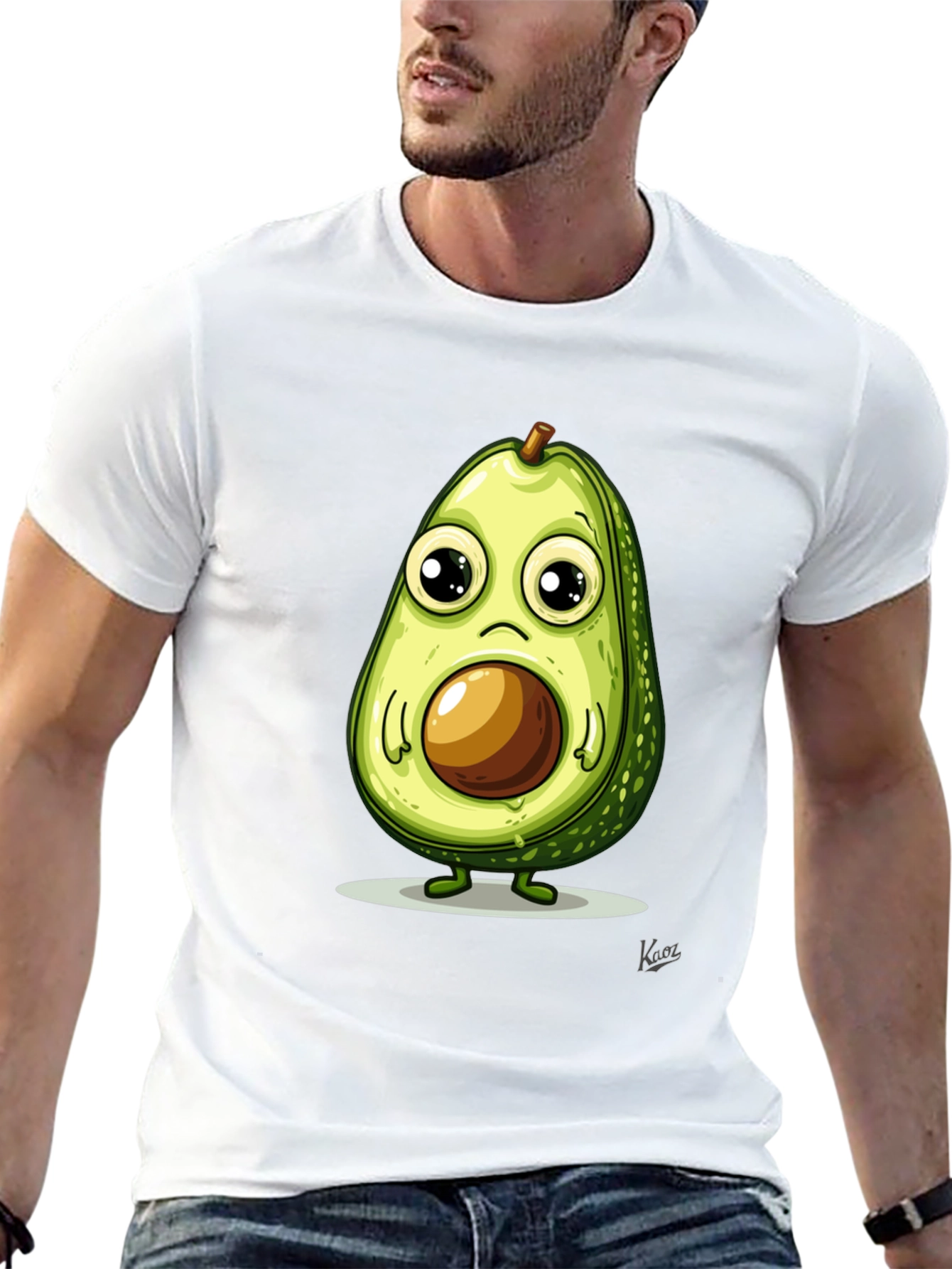 Cute Avocado T-Shirt - Unique Graphic Tee