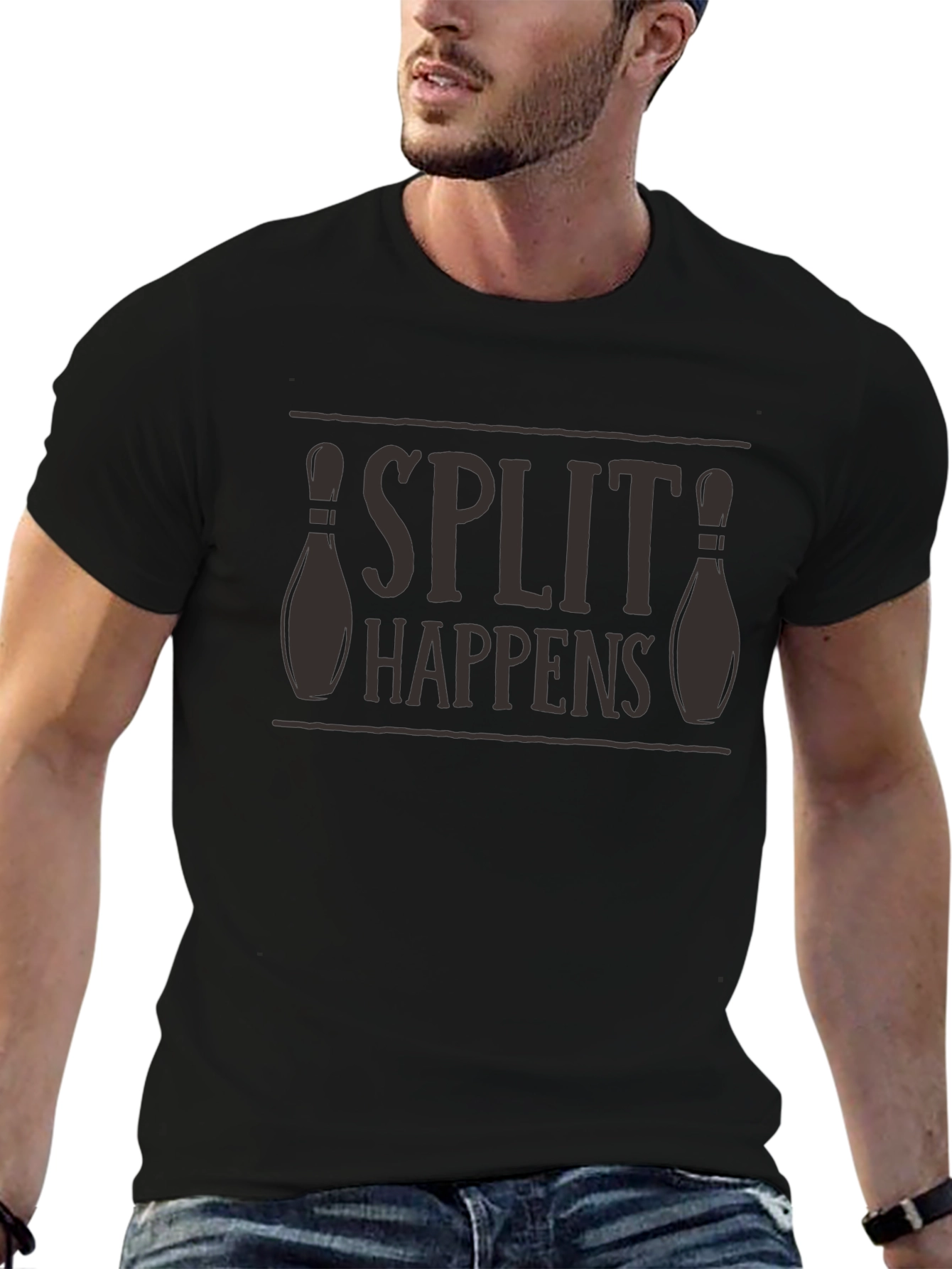 Split Happens Bowling T-Shirt - Funny Bowling Tee