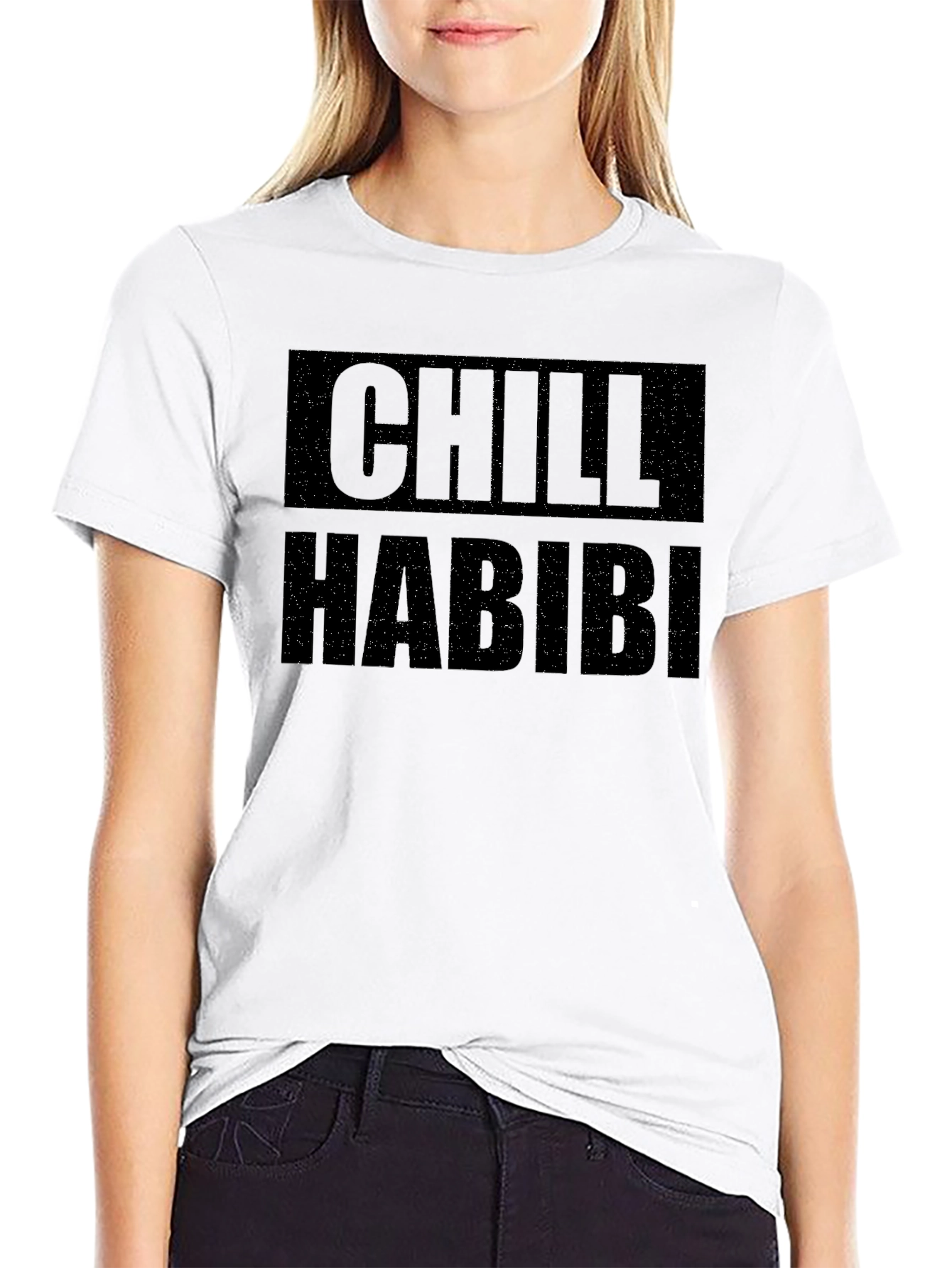 Chill Habibi Graphic T-Shirt - Mens Black Tee